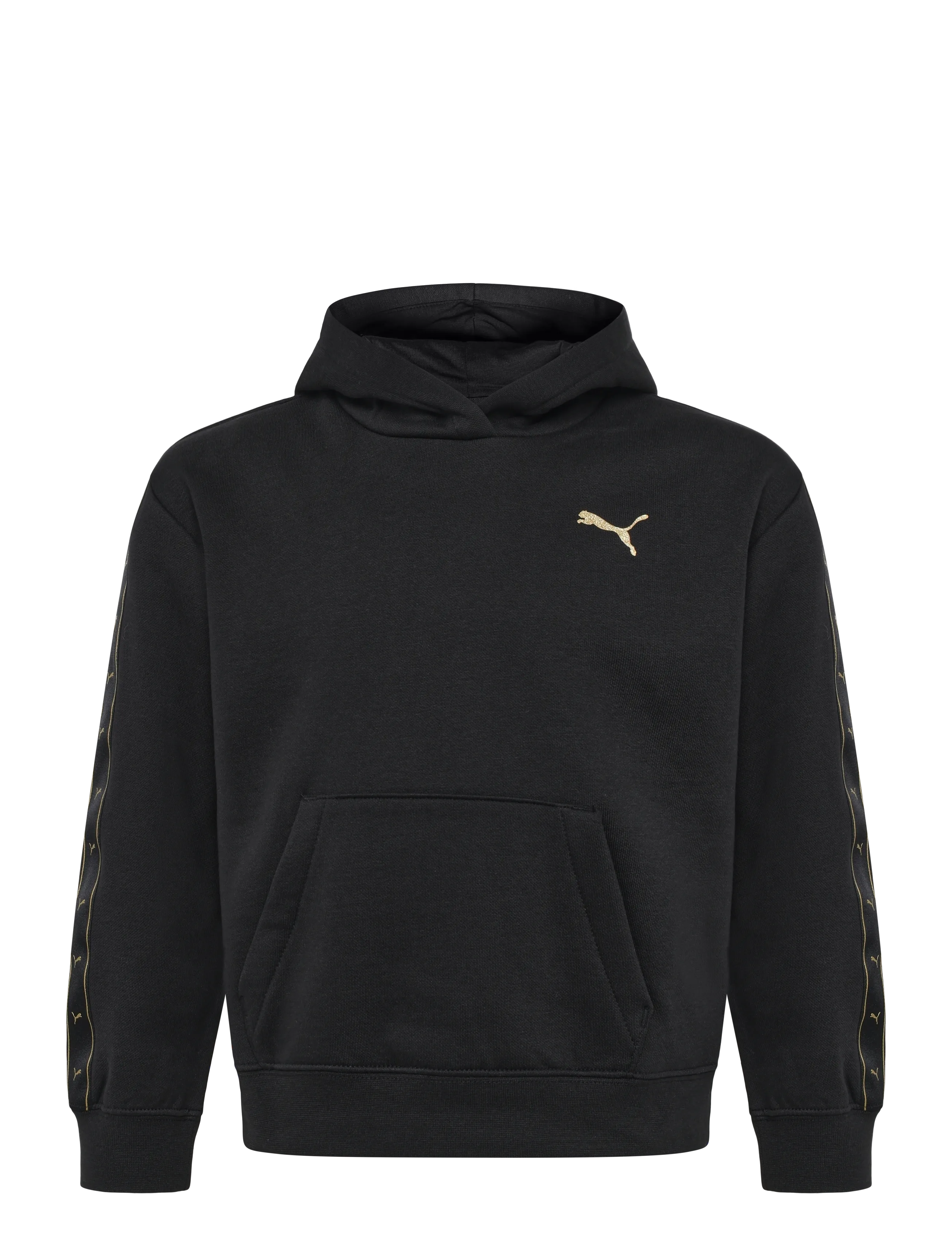 PUMA ESS TAPE Relaxed Hoodie FL G - Overdele - PUMA BLACK / black