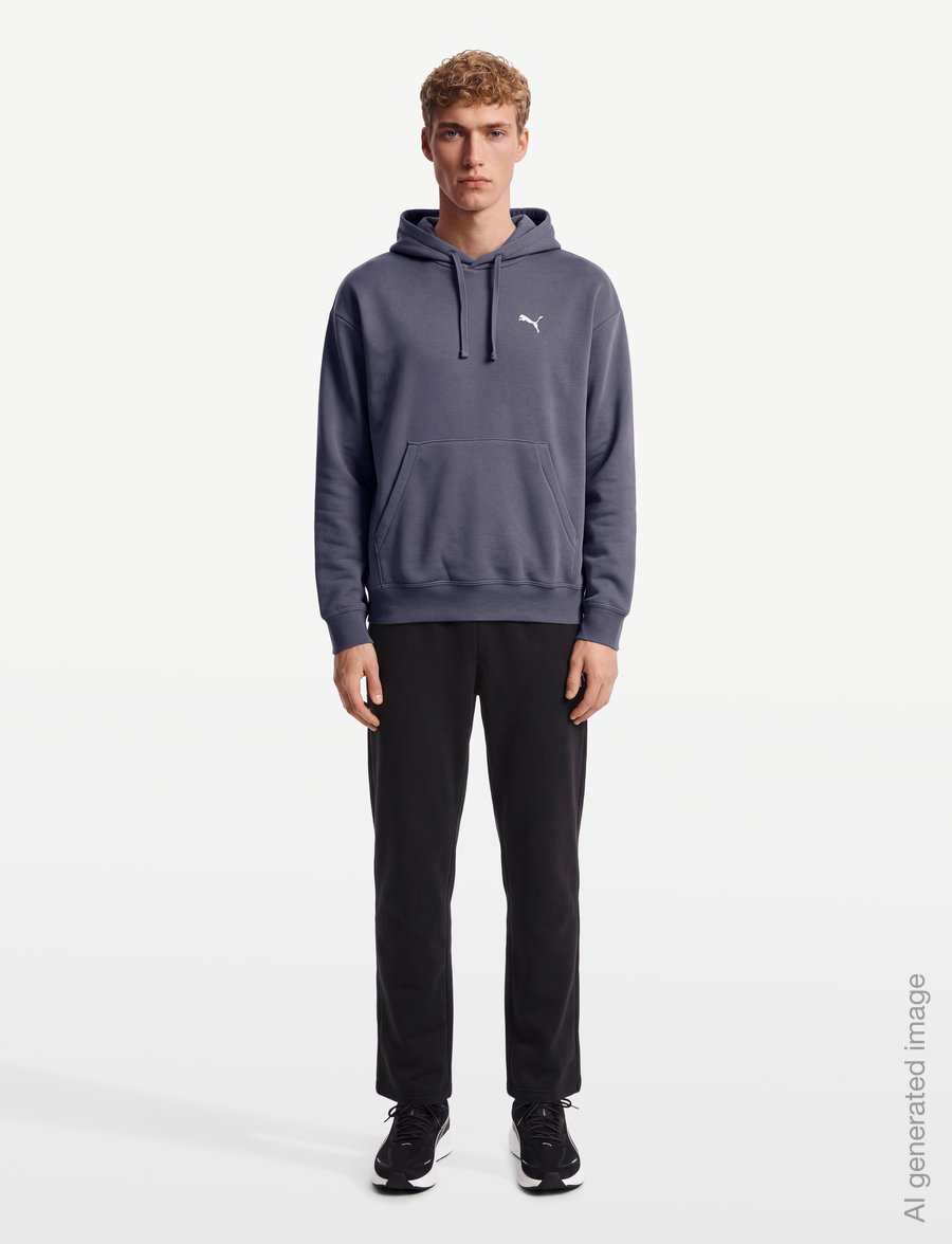 PUMA - ESS CAT LOGO Oversized Boxy FL Hoodie - overdele - inky depths - 0