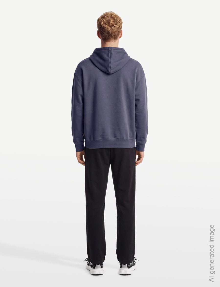 PUMA - ESS CAT LOGO Oversized Boxy FL Hoodie - overdele - inky depths - 4