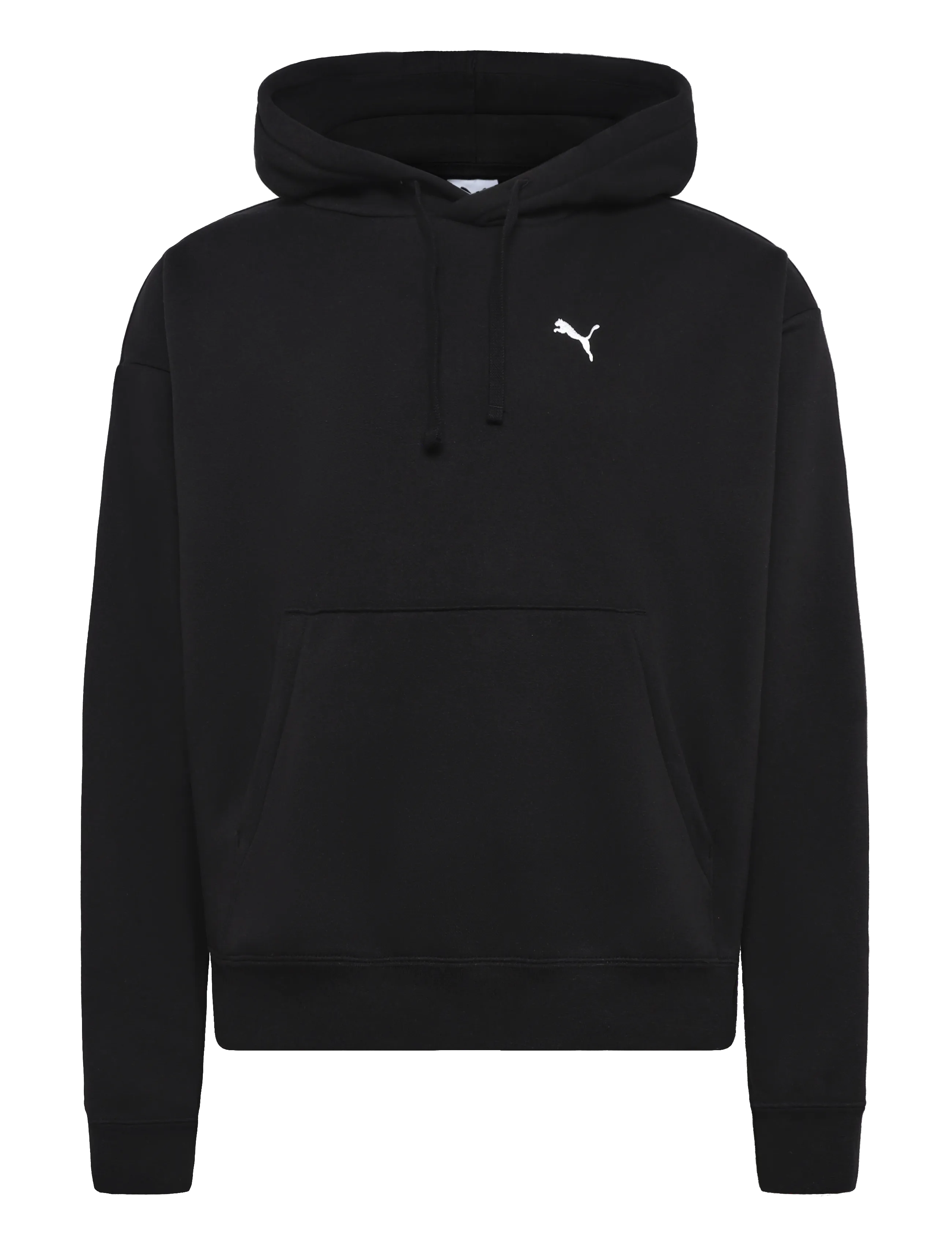PUMA ESS CAT LOGO Oversized Boxy FL Hoodie - Hoodies - PUMA BLACK / black