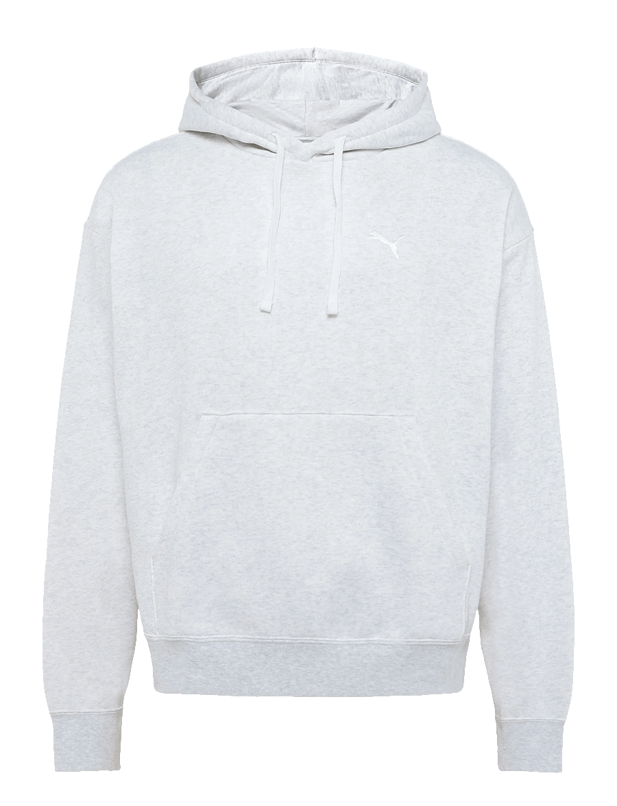 PUMA - ESS Boxy Hoodie FL - sweatshirts - white glow heather - 0