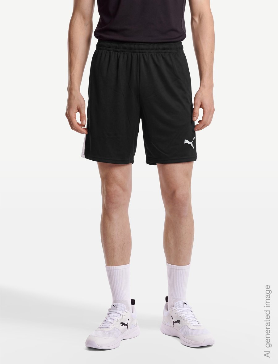 PUMA - teamLIGA26 Shorts - chaussures de course - puma black-puma white-puma white - 3