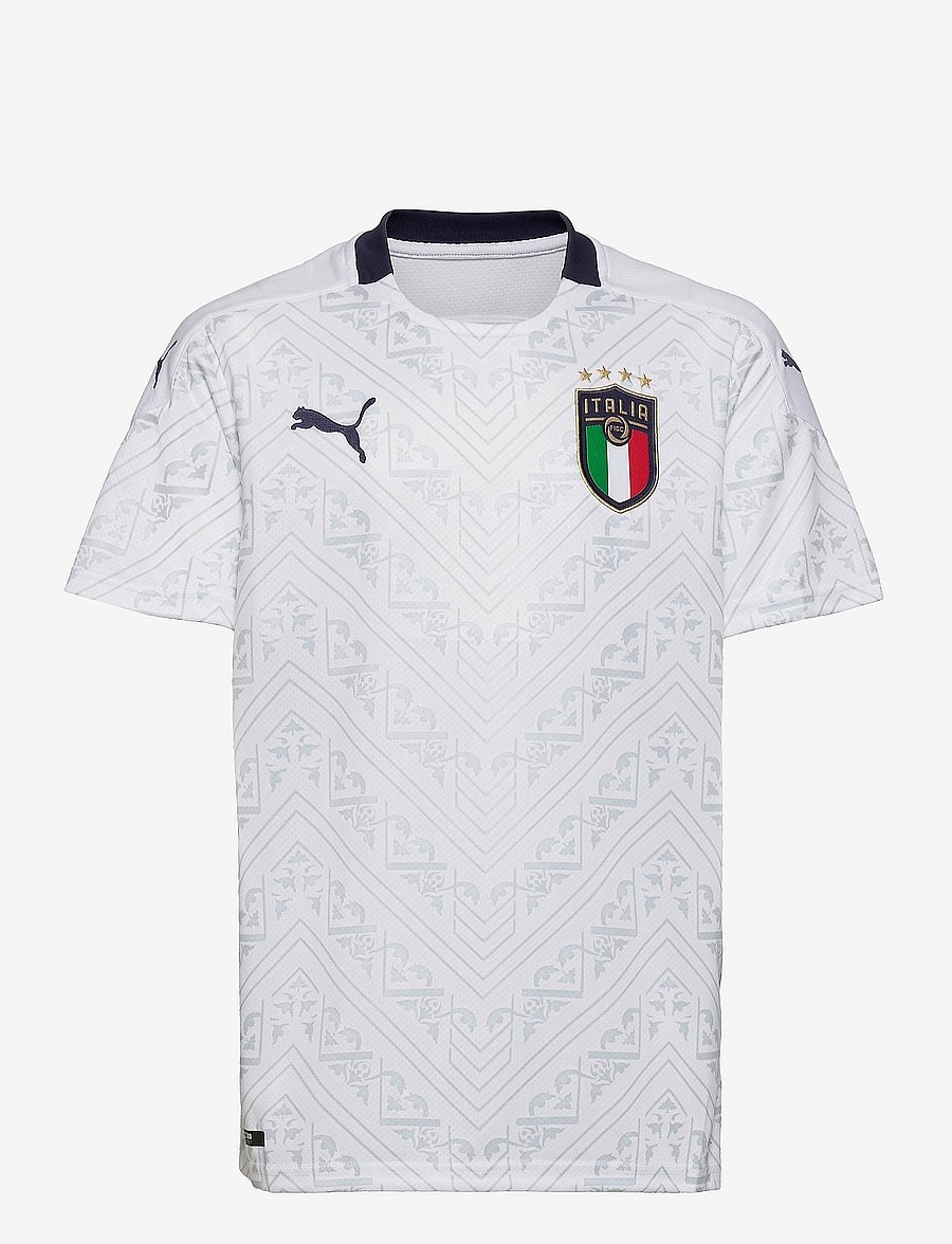 PUMA - FIGC Away Shirt Replica Jr - puma white-peacoat - 0