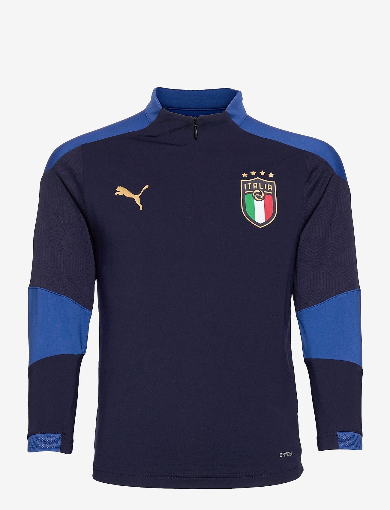 PUMA - FIGC Training 1/4 Zip Top Jr - peacoat-team power blue - 0