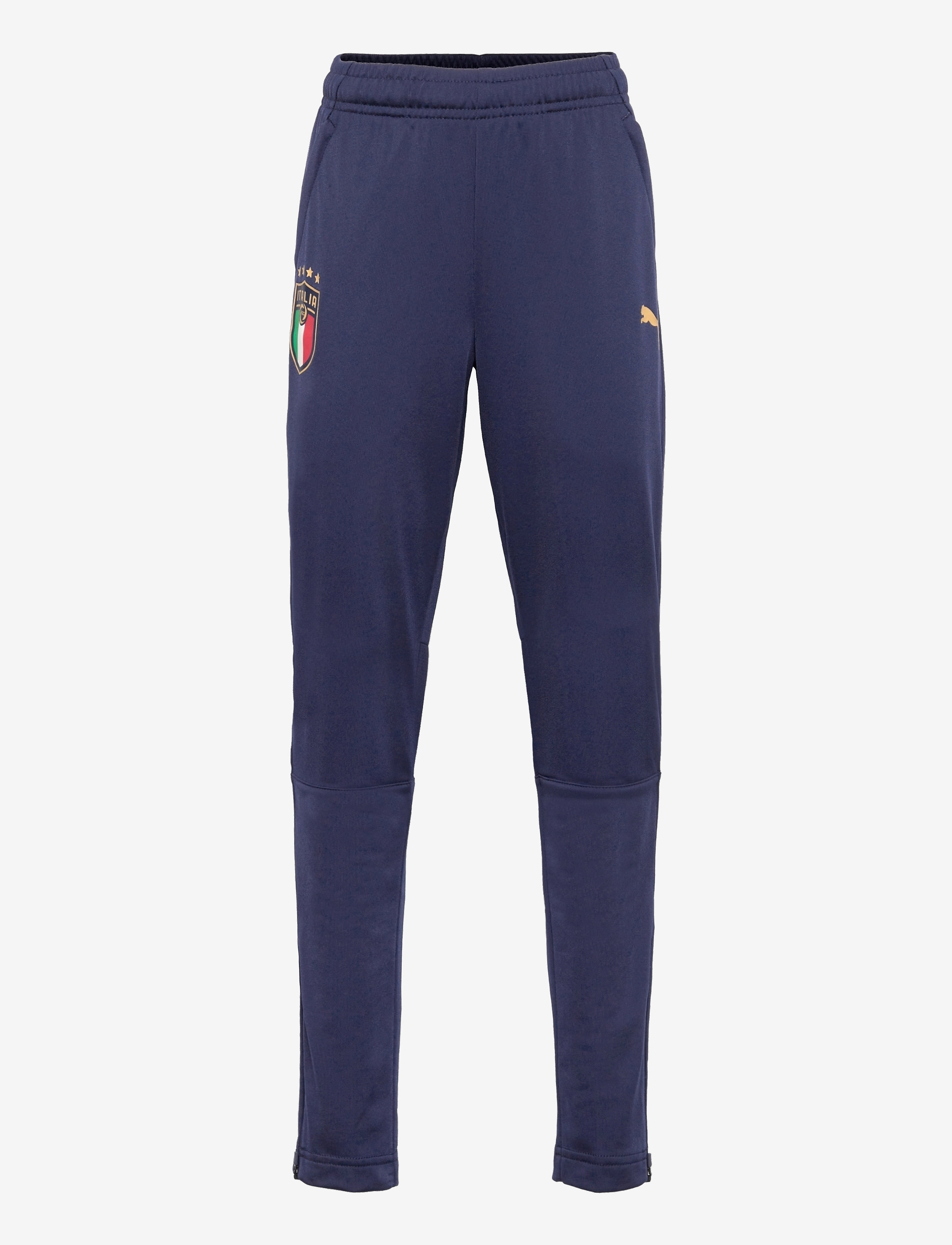 PUMA - FIGC Training Pant w.z/p Jr - peacoat-puma team gold - 0