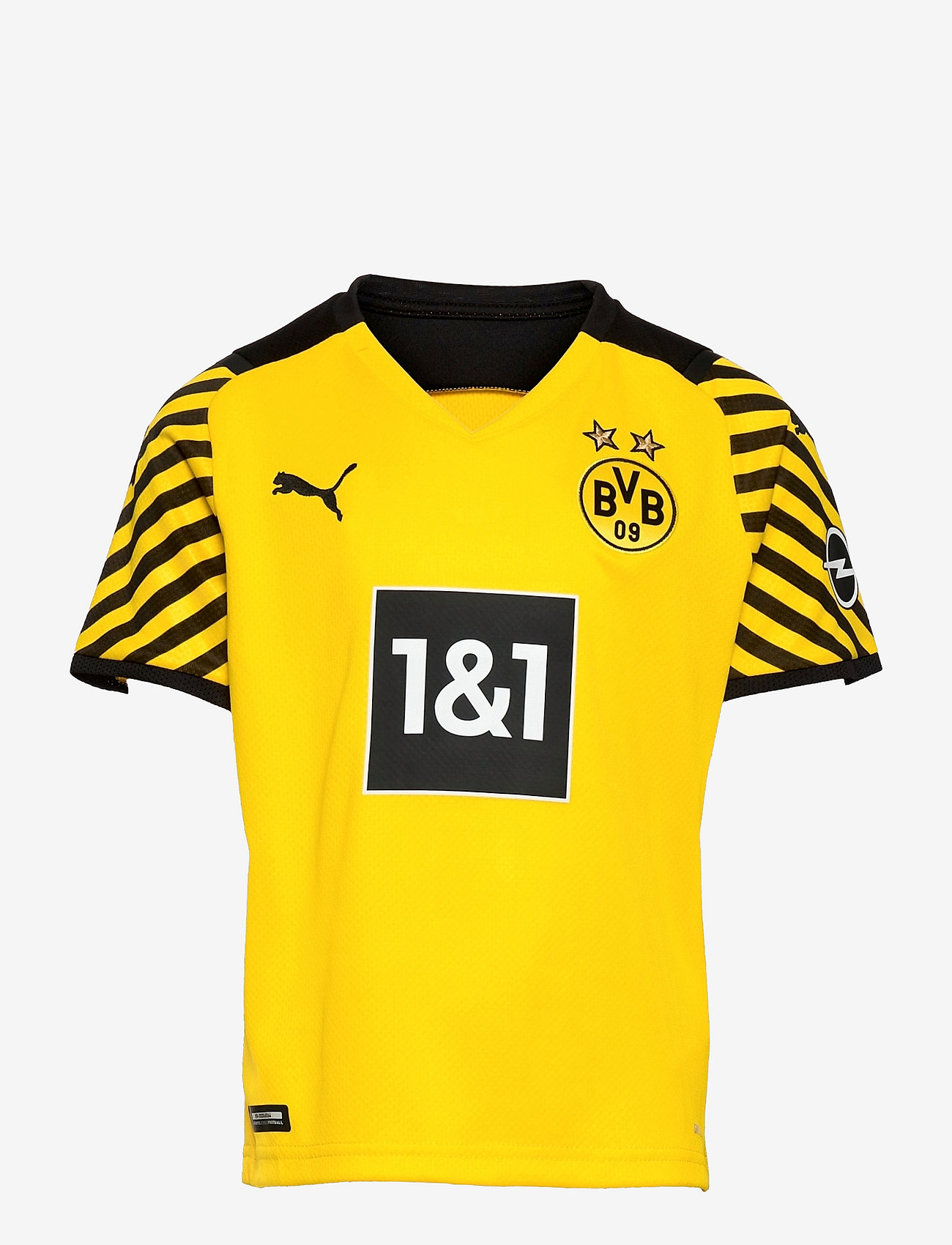PUMA - BVB HOME Shirt Replica SS Jr w/ Sponsor - cyber yellow-puma black - 0