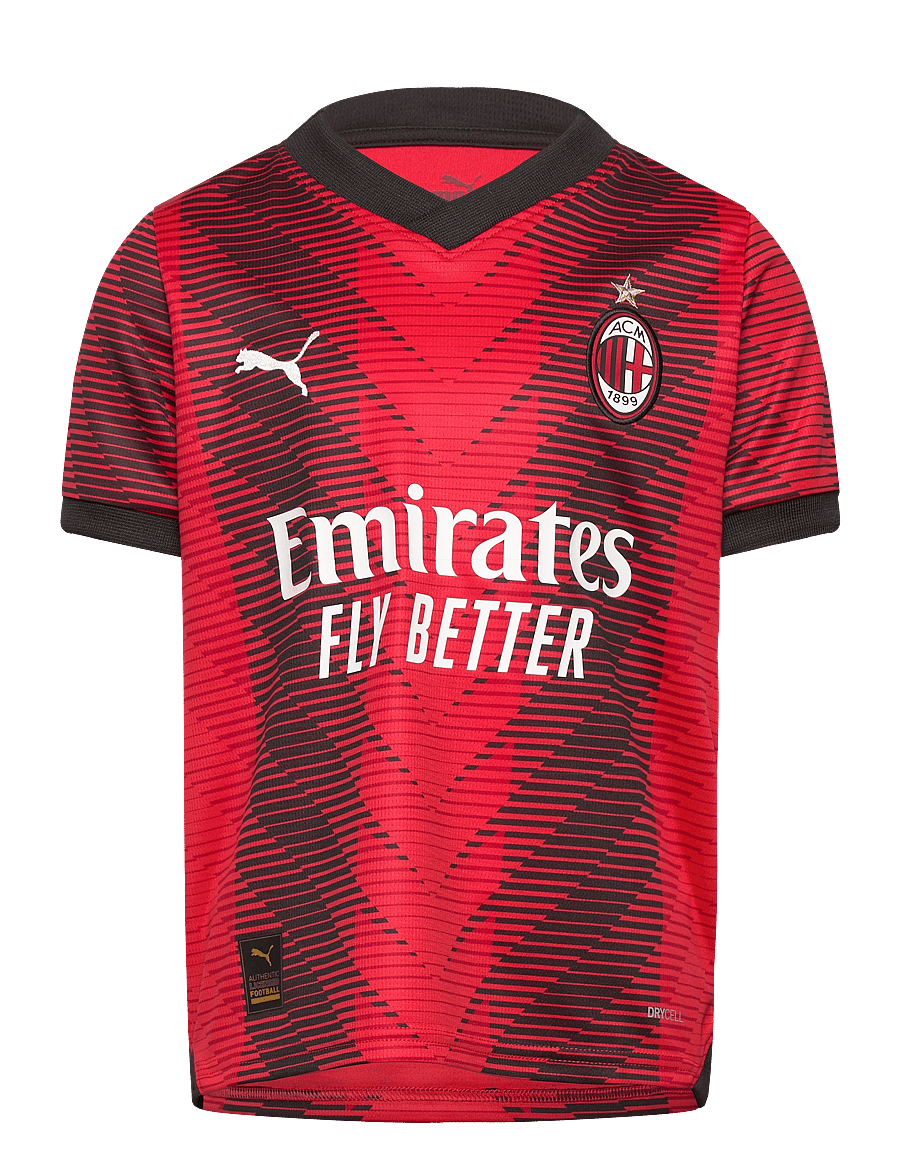 PUMA - AC Milan Home Jersey Replica Jr - for all time red-puma black - 0