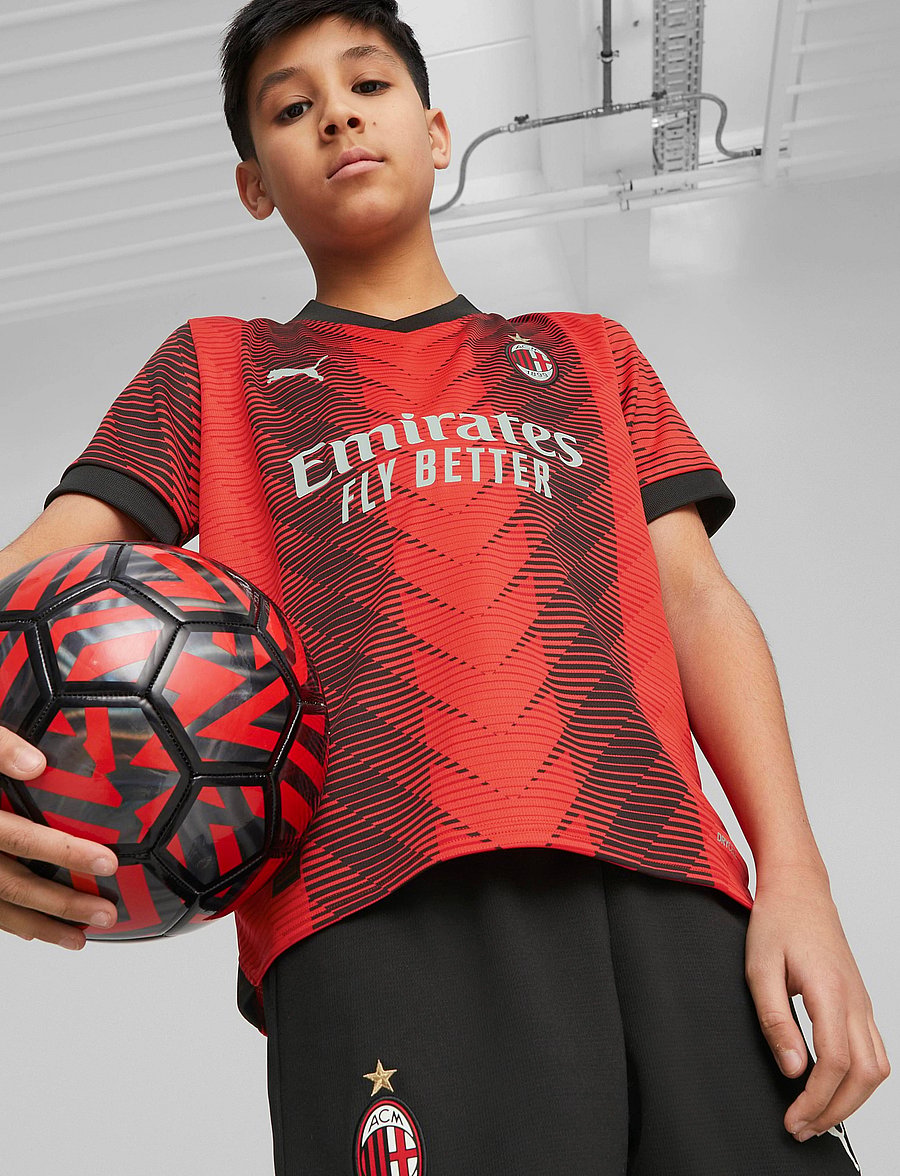 PUMA - AC Milan Home Jersey Replica Jr - for all time red-puma black - 2