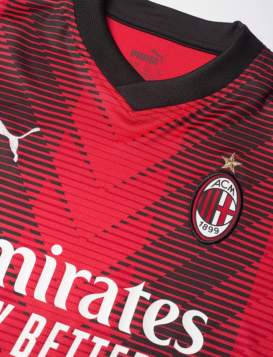 PUMA - AC Milan Home Jersey Replica Jr - for all time red-puma black - 3