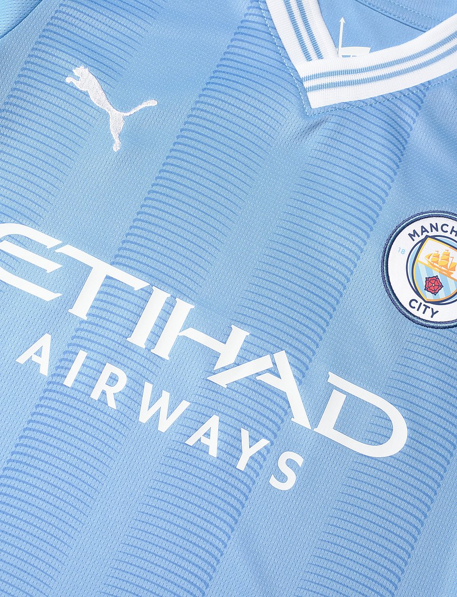 PUMA - Manchester City FC Home Jersey Replica Jr - team light blue-puma white - 4