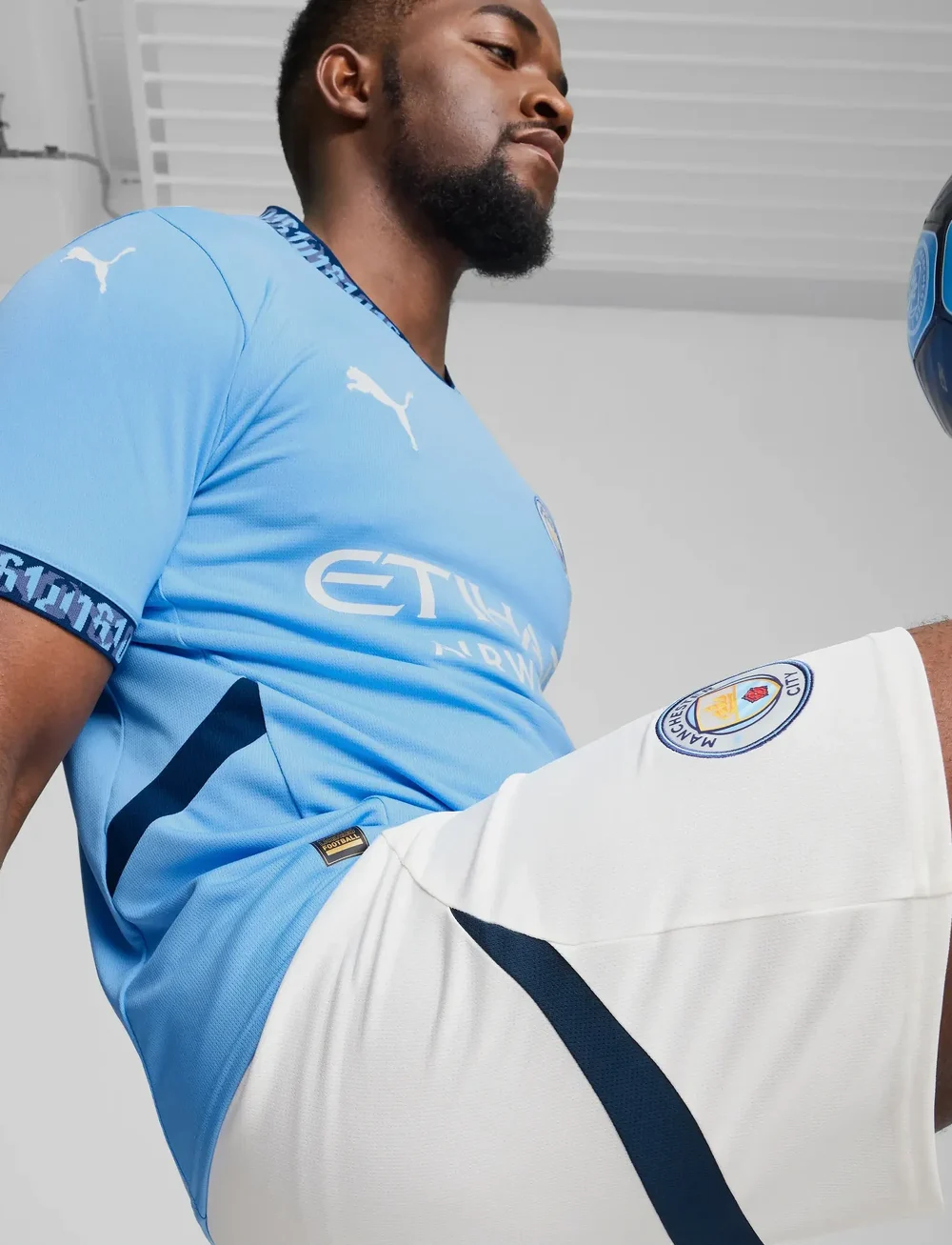 PUMA - Manchester City FC Home Jersey Replica - fußballoberteile - team light blue-marine blue - 5