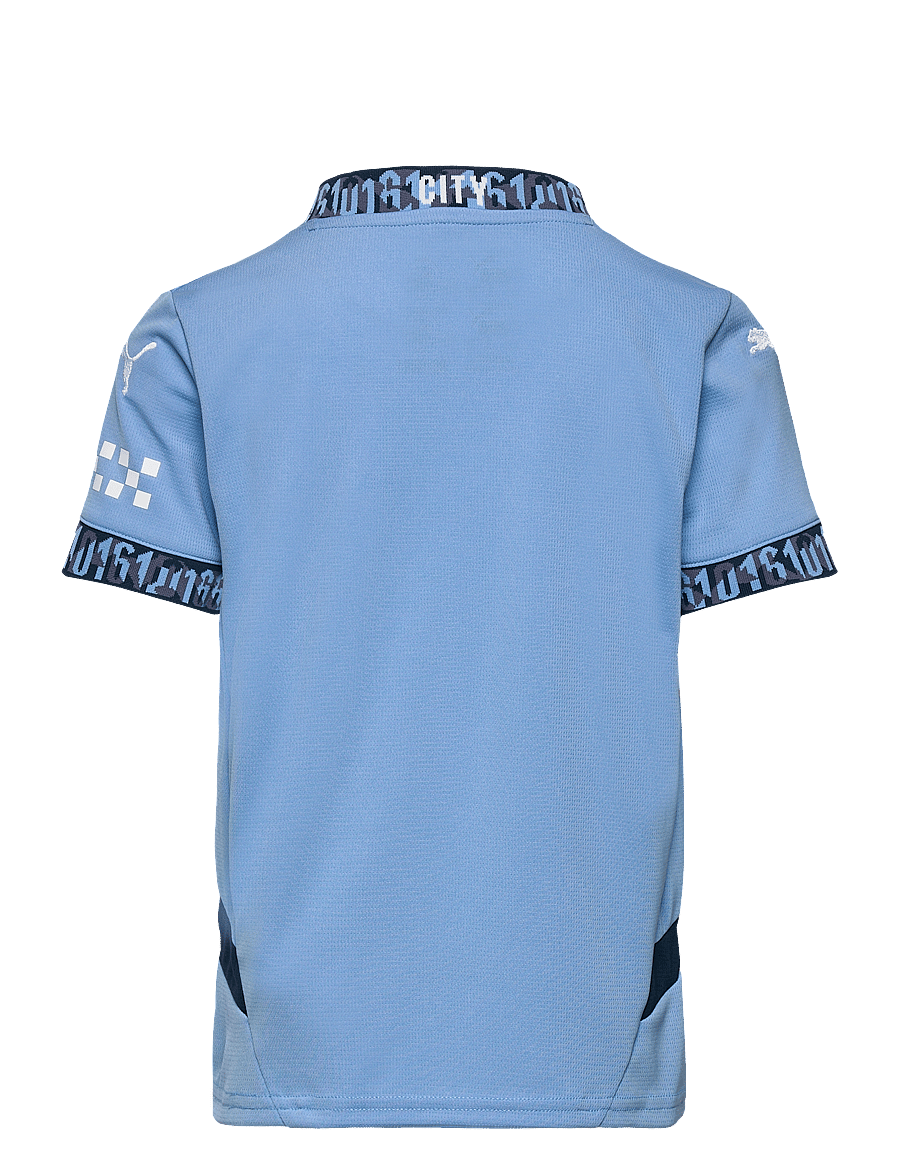 PUMA - Manchester City Home Jersey Replica Jr - topy sportowe - team light blue-marine blue - 1