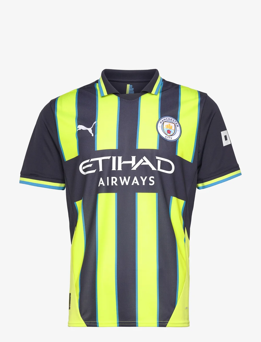 PUMA - Manchester City FC Away Jersey Replica - fußballoberteile - new navy-yellow glow - 1