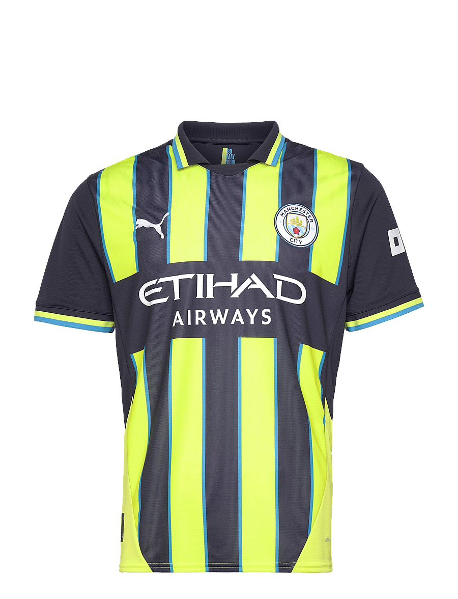 PUMA - Manchester City FC Away Jersey Replica - maillots de foot - new navy-yellow glow - 1