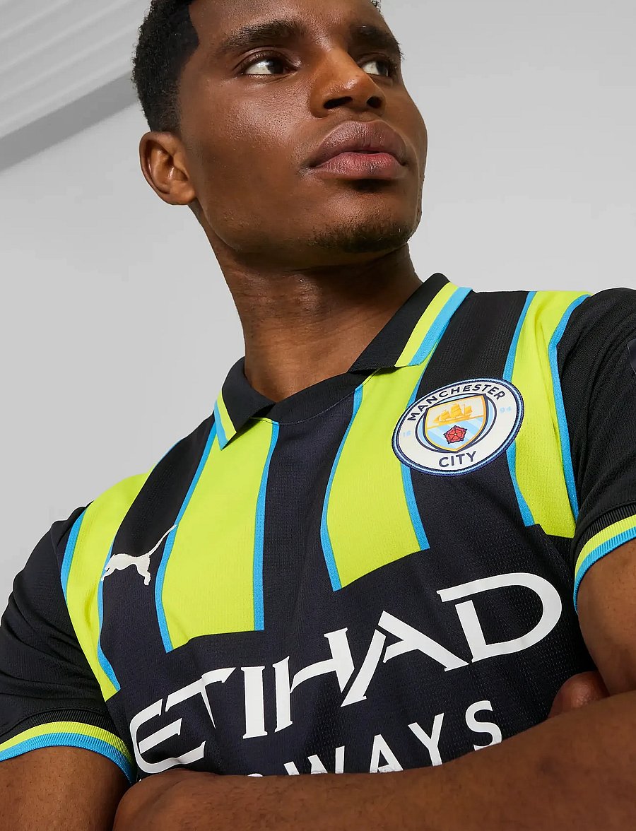 PUMA - Manchester City FC Away Jersey Replica - maillots de foot - new navy-yellow glow - 3