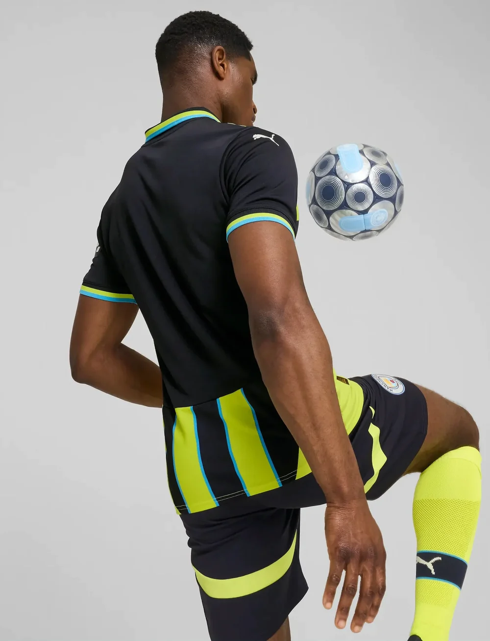 PUMA - Manchester City FC Away Jersey Replica - fußballoberteile - new navy-yellow glow - 5