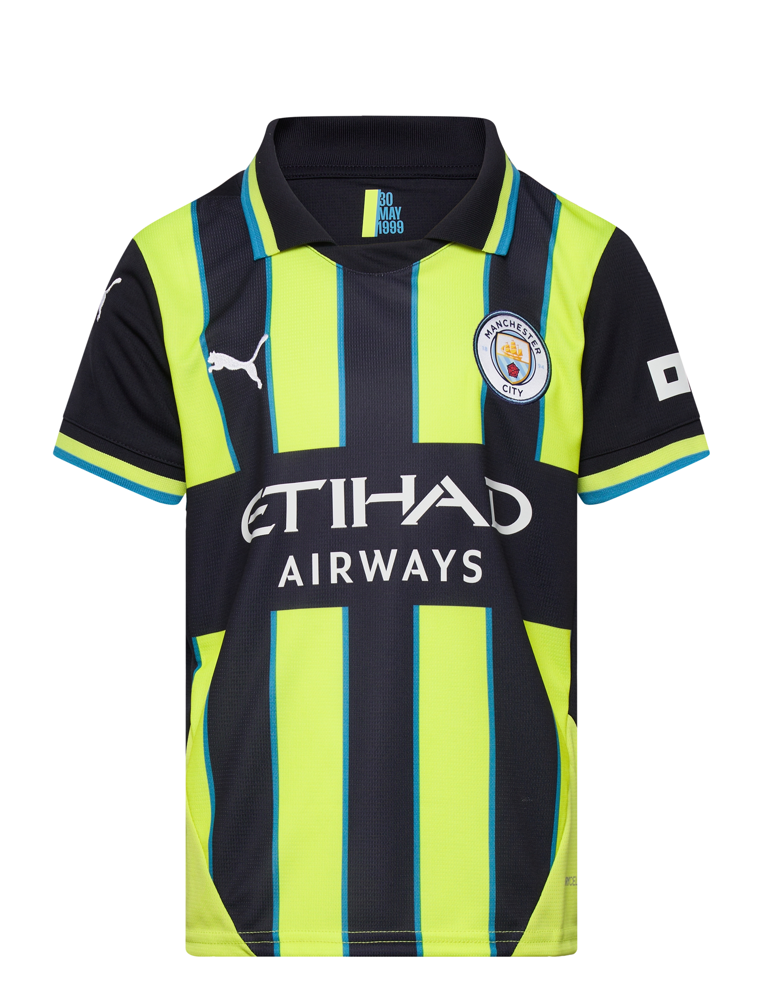 PUMA Manchester City FC Away Jersey Replica Jr - Riided - NEW NAVY-YELLOW GLOW / navy