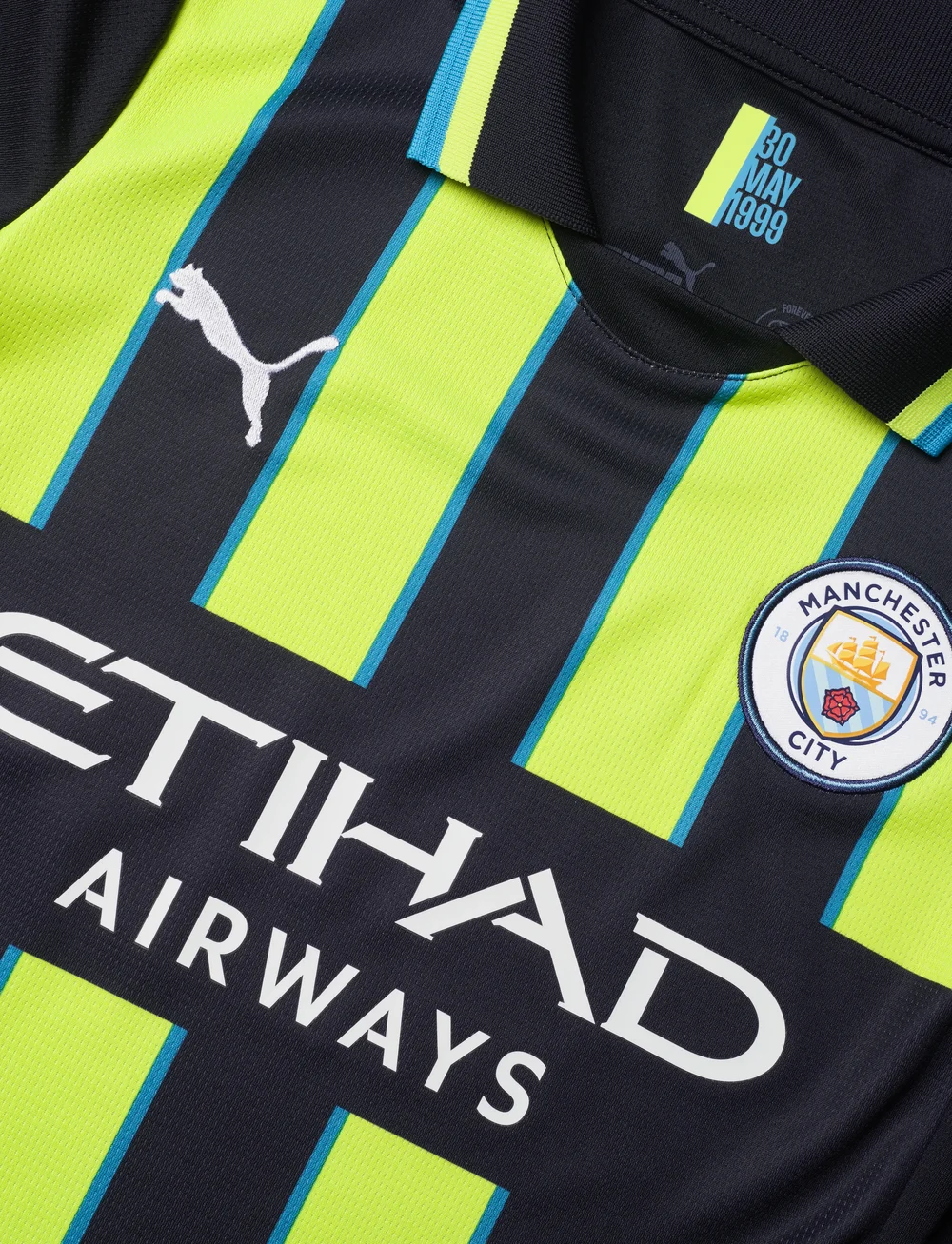 PUMA - Manchester City FC Away Jersey Replica Jr - sportstoppe - new navy-yellow glow - 2