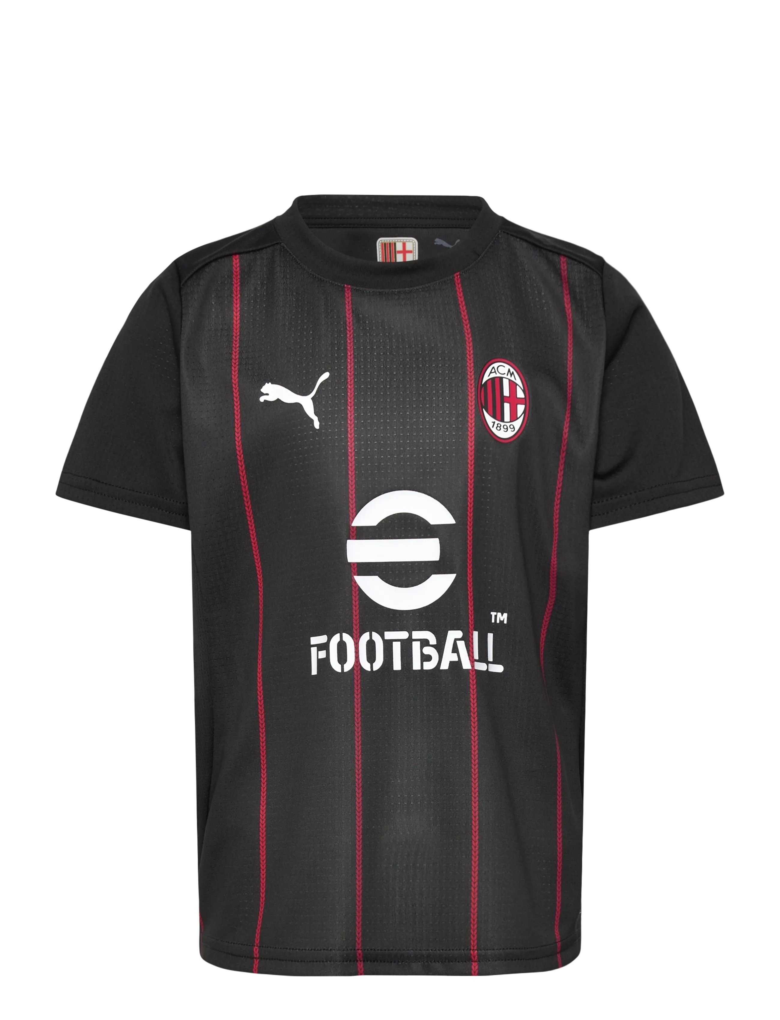 PUMA ACM Prematch SS Jersey Jr - Holdsport - PUMA BLACK-FOR ALL TIME RED / black