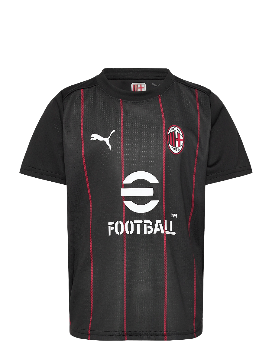 PUMA - ACM Prematch SS Jersey Jr - sportoberteile - puma black-for all time red - 0
