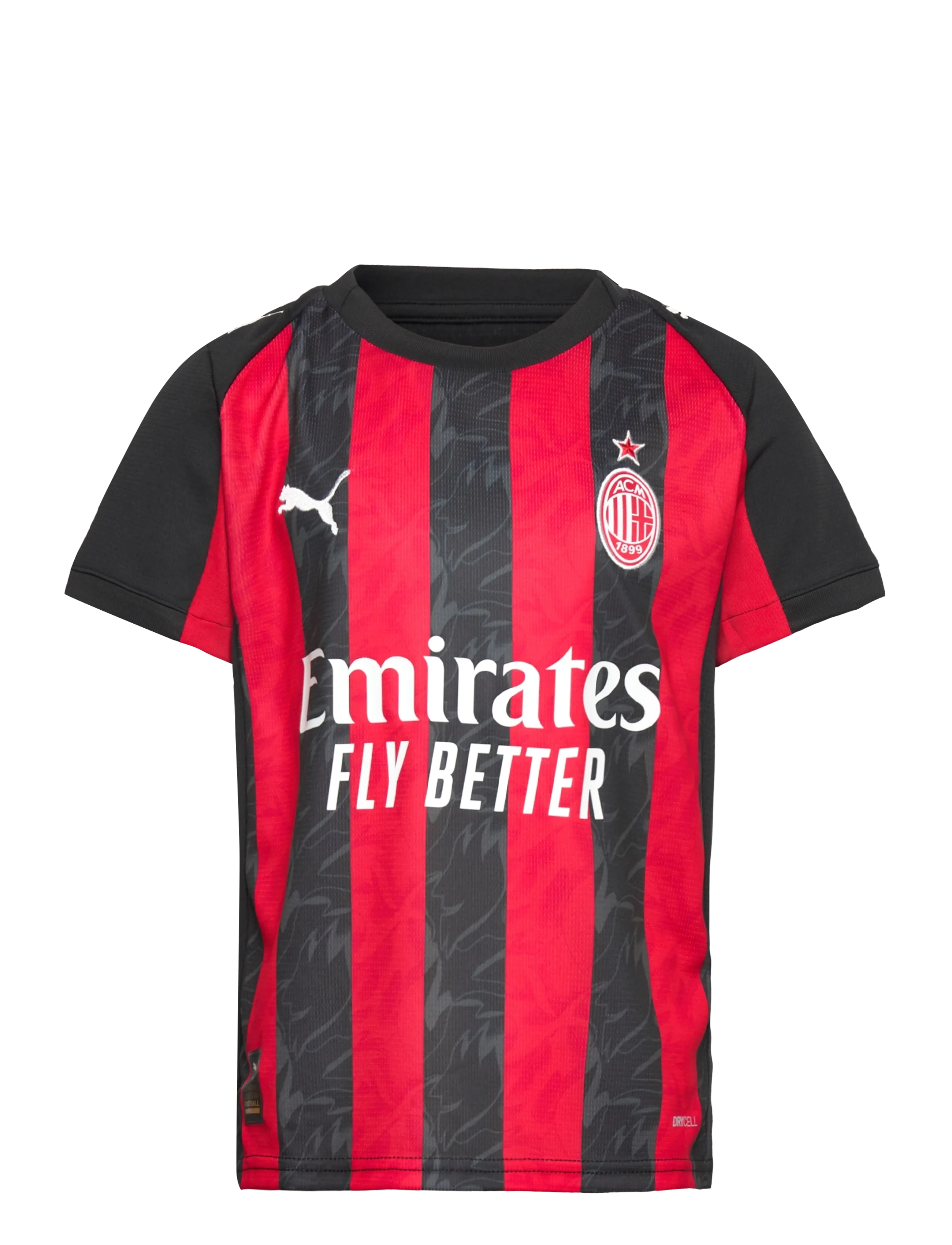 PUMA Acm Home Jersey Replica Jr, Børn, Børne Replika Fodboldtrøje, Sort, Str: 152