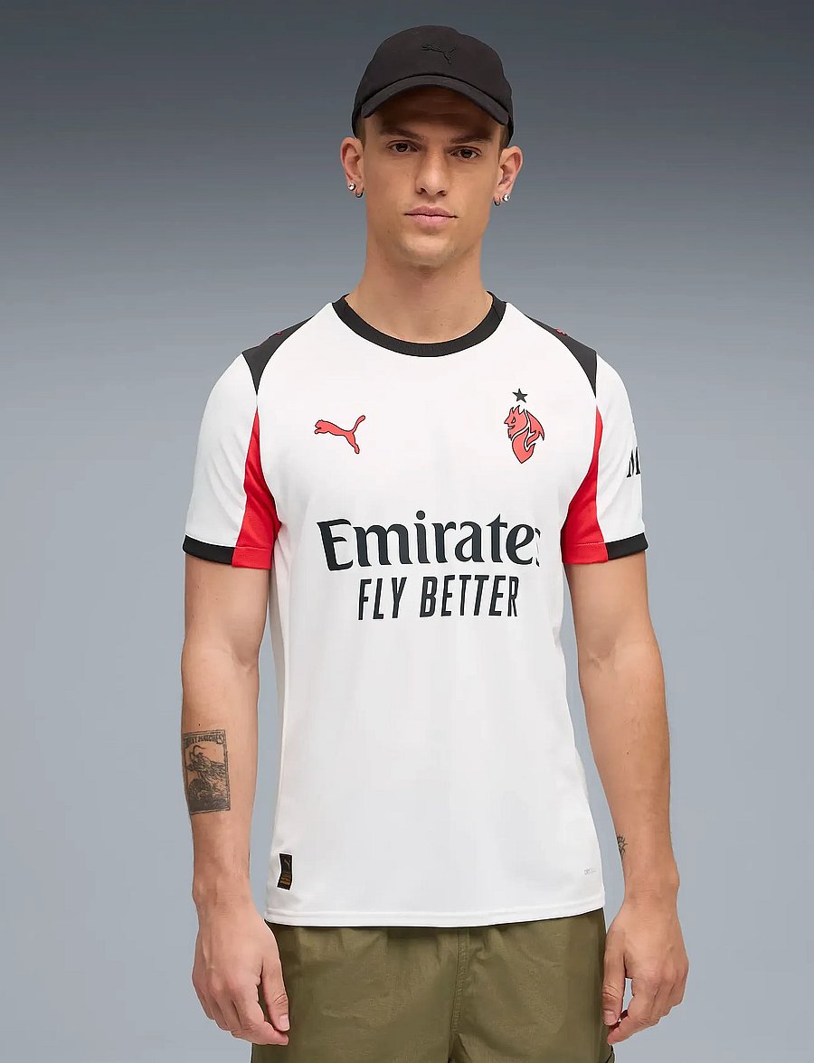 PUMA - ACM Away Jersey Replica - fußballoberteile - puma white-for all time red - 0