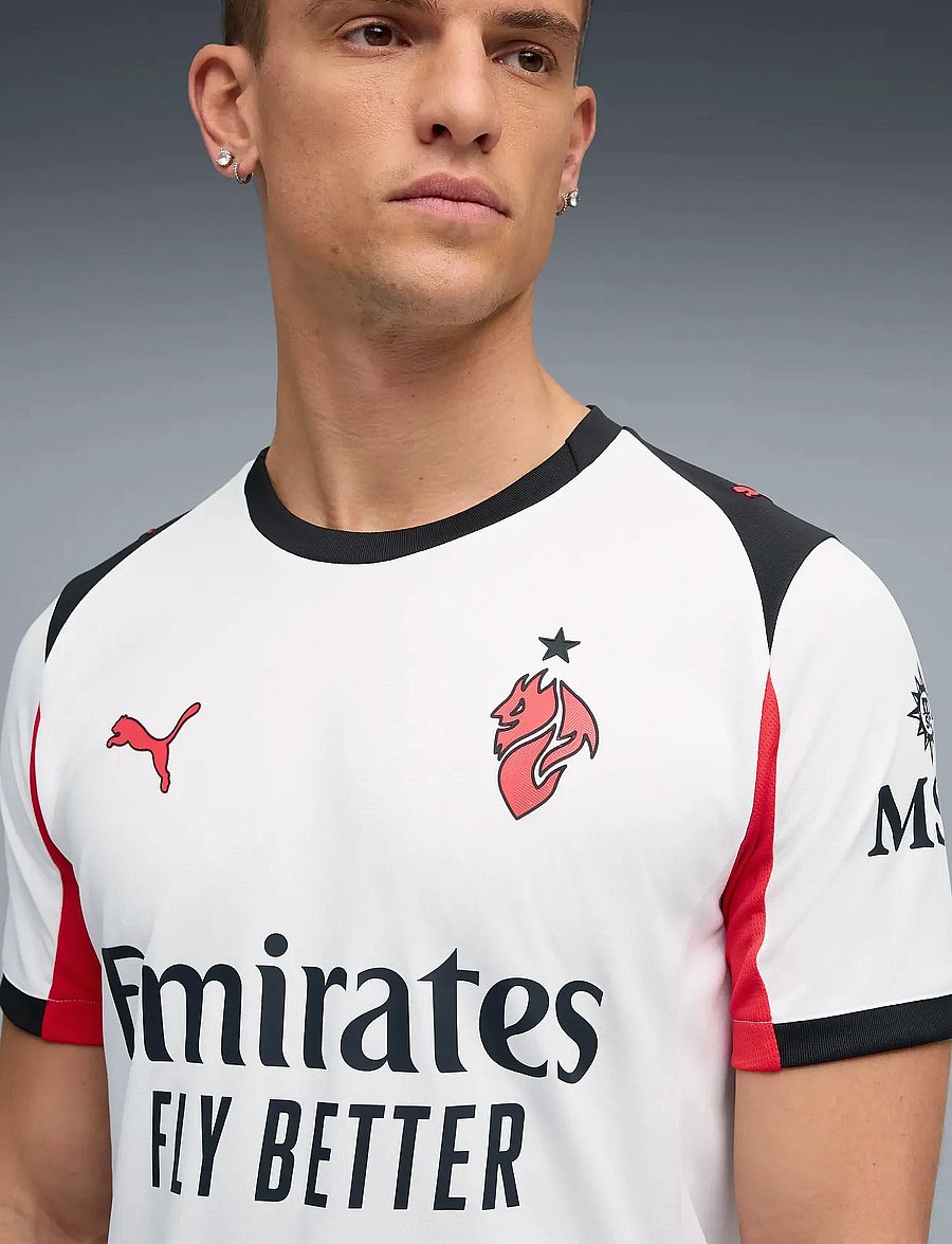 PUMA - ACM Away Jersey Replica - fußballoberteile - puma white-for all time red - 4