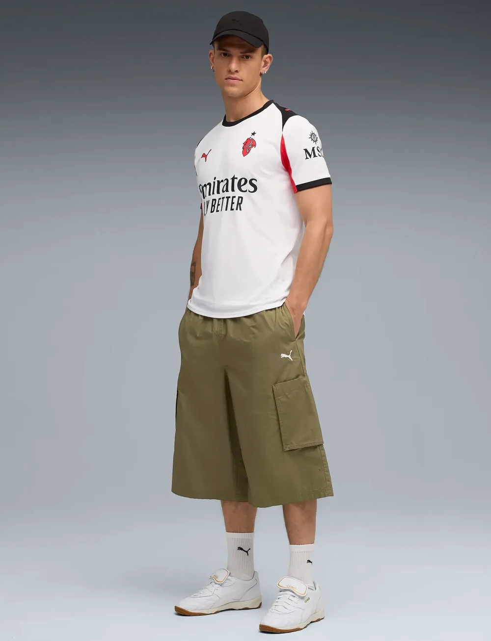 PUMA - ACM Away Jersey Replica - voetbalshirts - puma white-for all time red - 5