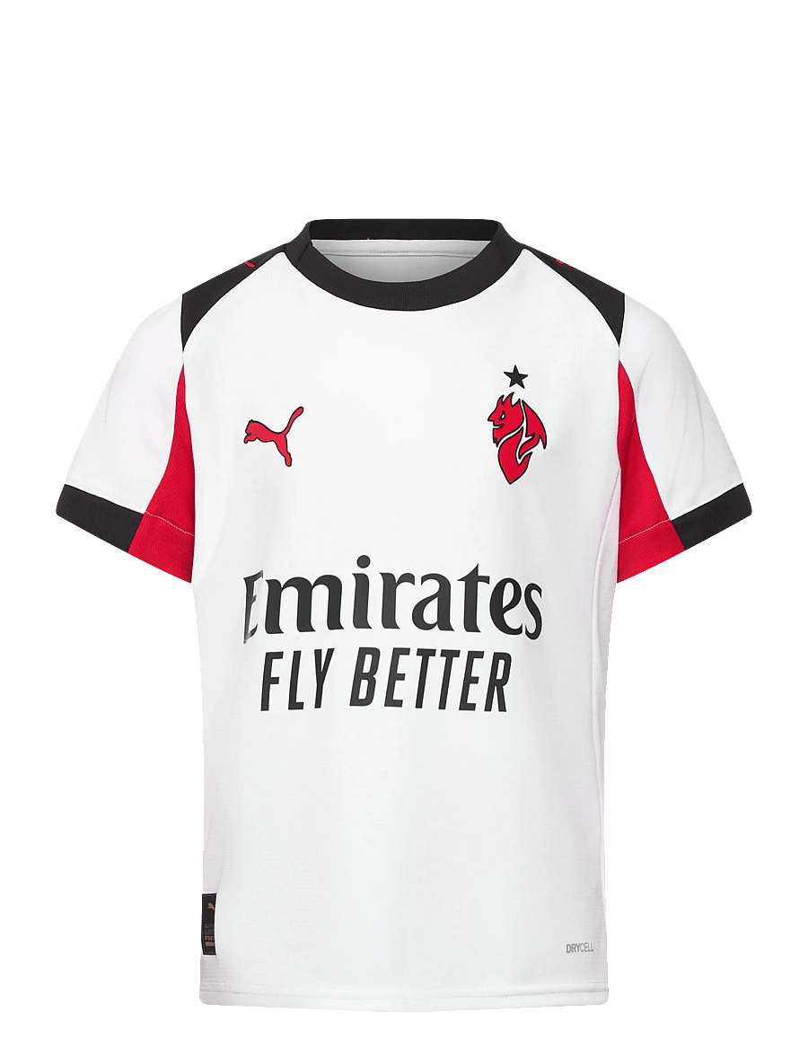 PUMA - AC Milan Away Jersey Replica Jr - sporditopid - puma white-for all time red - 0