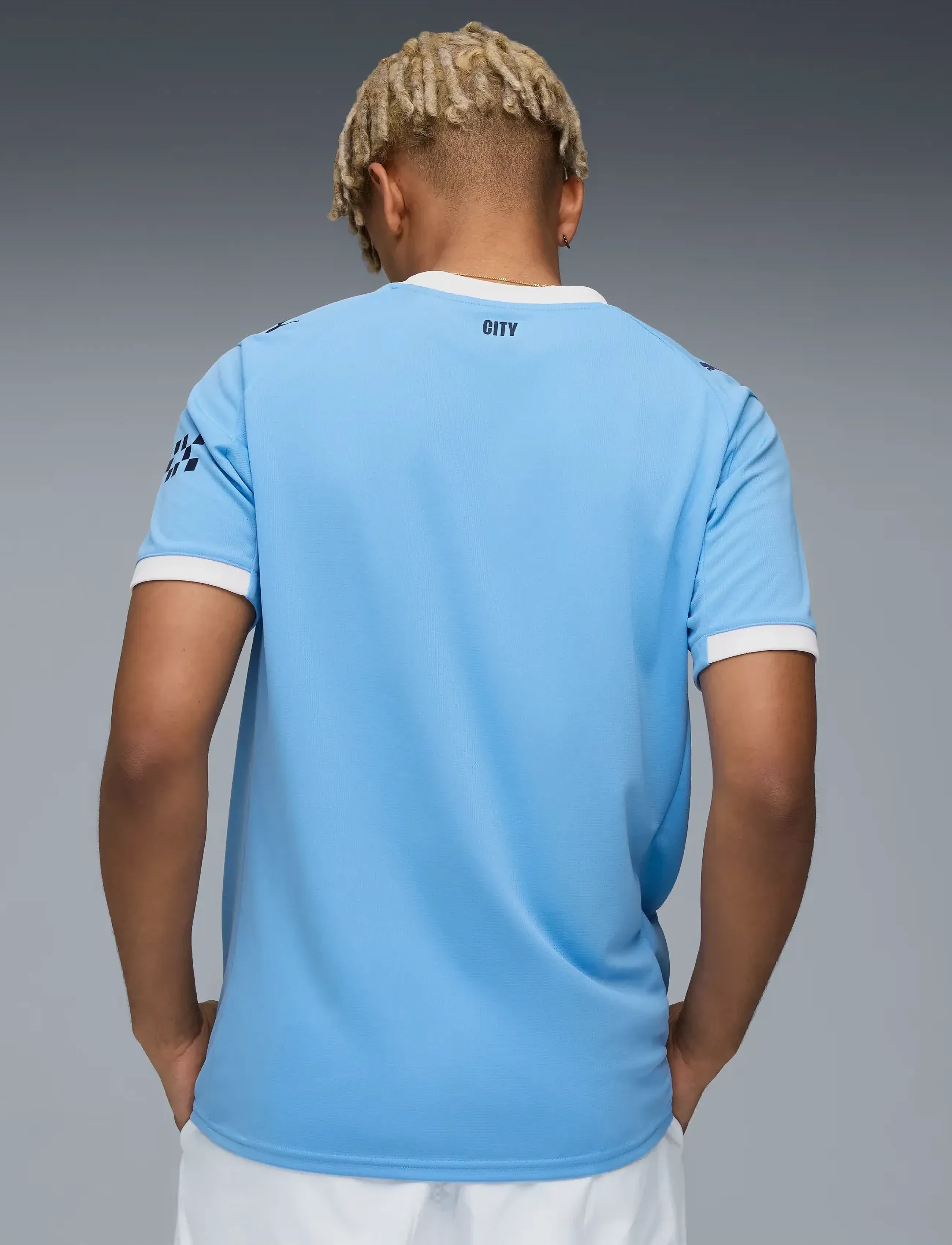 PUMA - MCFC Home Jersey Replica - futbolo marškinėliai - team light blue-puma white - 5