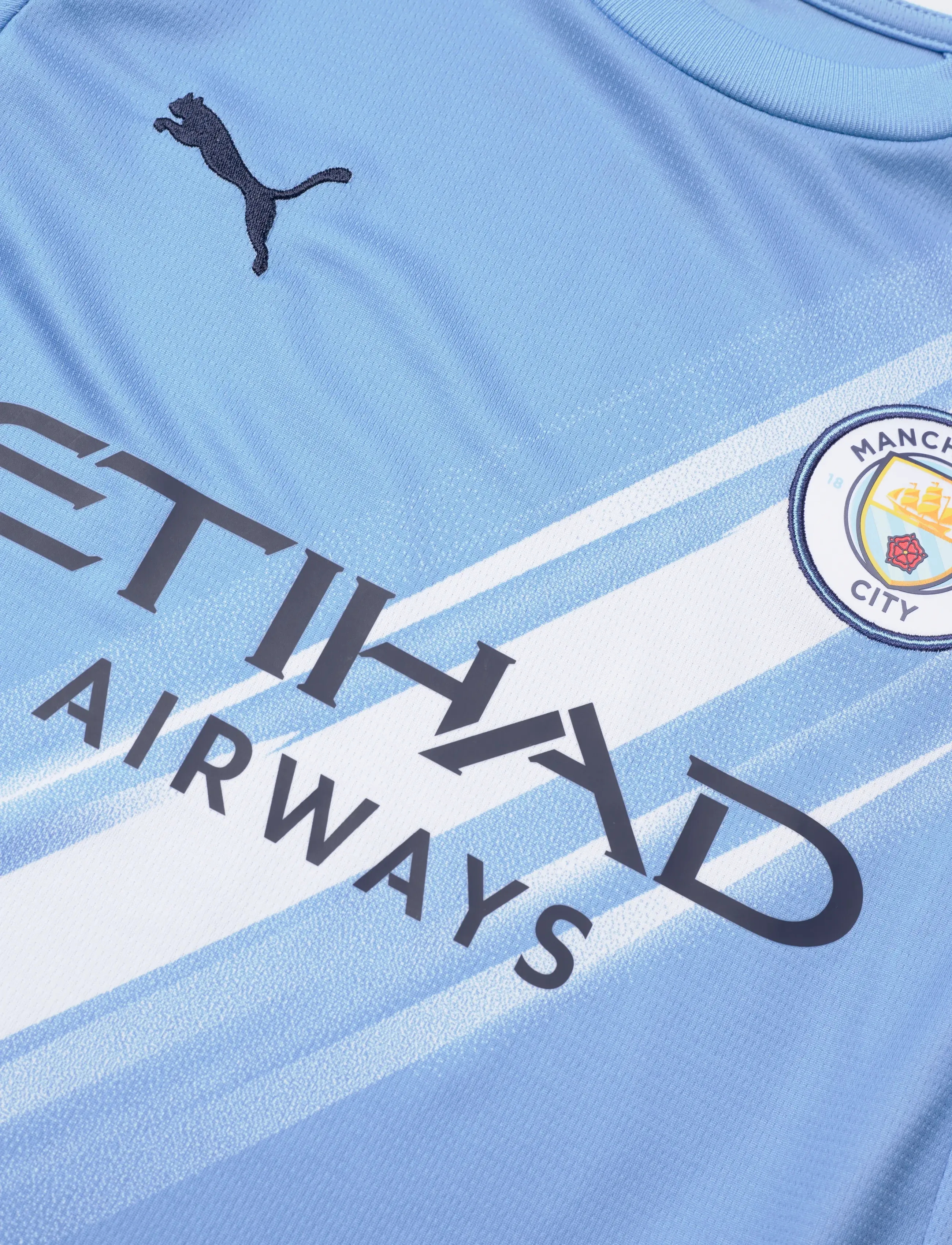 PUMA - MCFC Home Jersey Replica Jr - sporttoppar - team light blue-puma white - 2