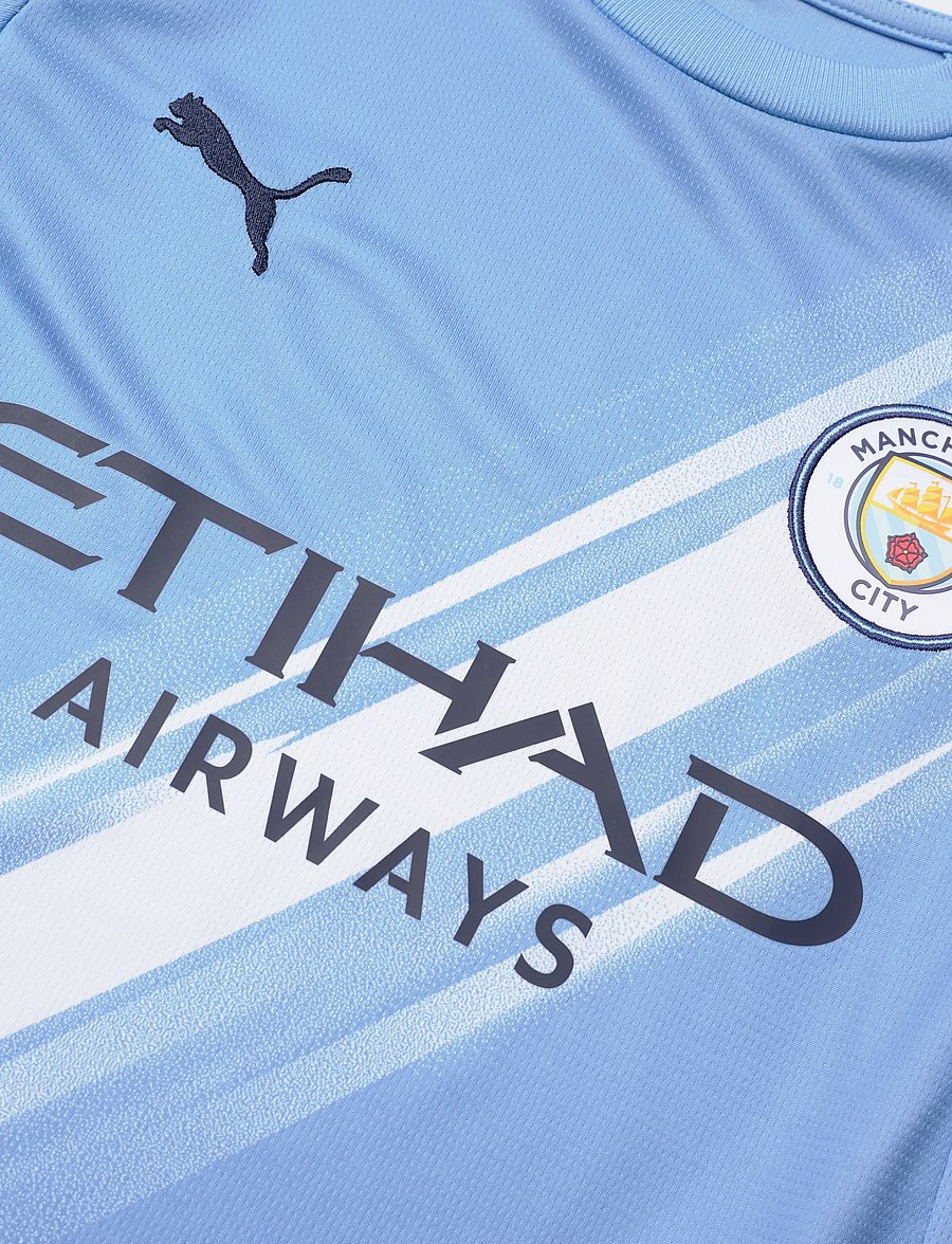 PUMA - Manchester City F.C. Home Jersey Replica Jr - sportoberteile - team light blue-puma white - 2