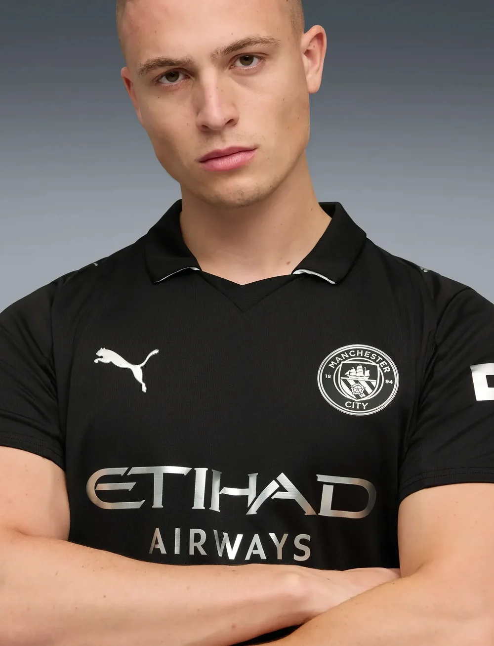 PUMA - MCFC Away Jersey Replica - jalgpallisärgid - puma black - 3