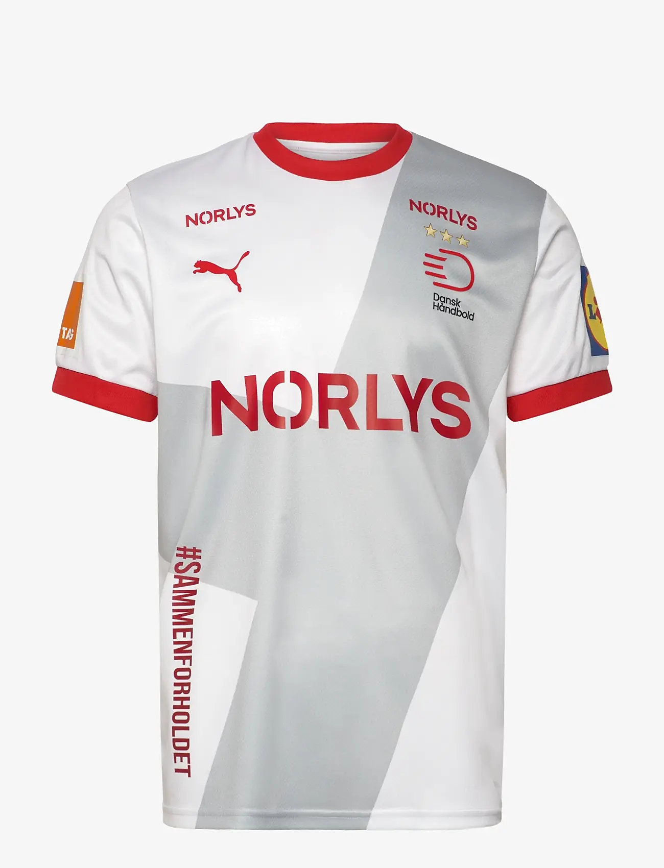 PUMA - DHF Away Jersey - t-shirts - puma white-cool light gray - 0