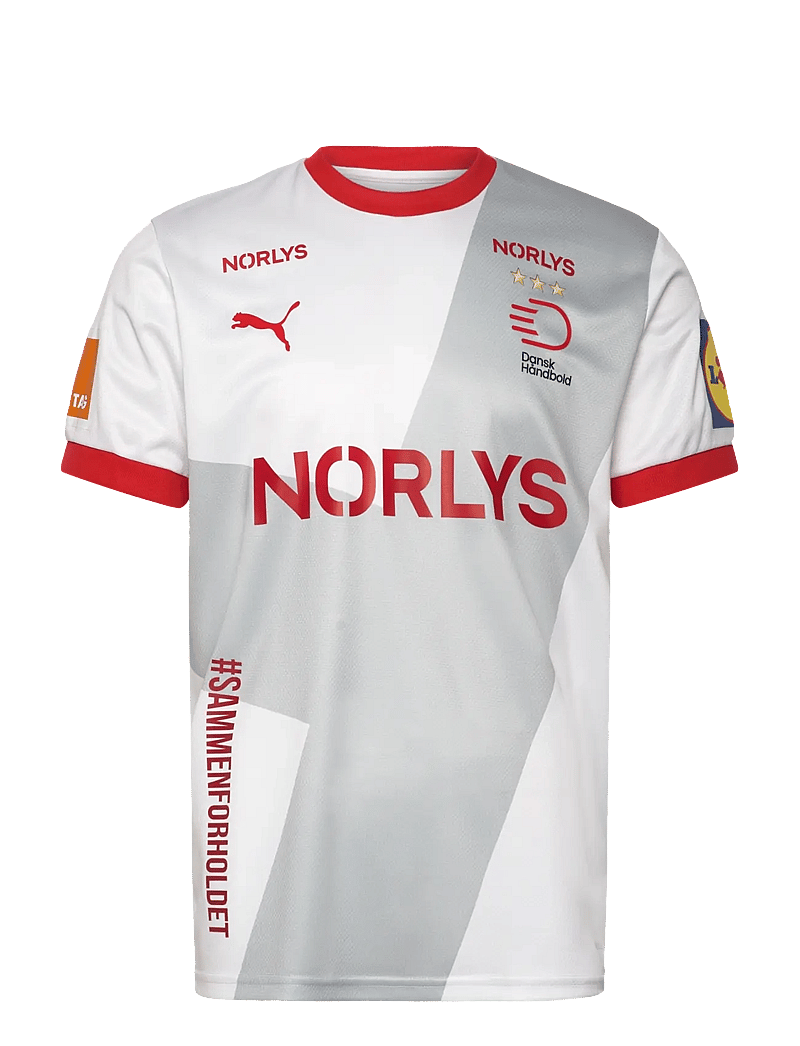 PUMA - DHF Away Jersey - t-shirts - puma white-cool light gray - 0