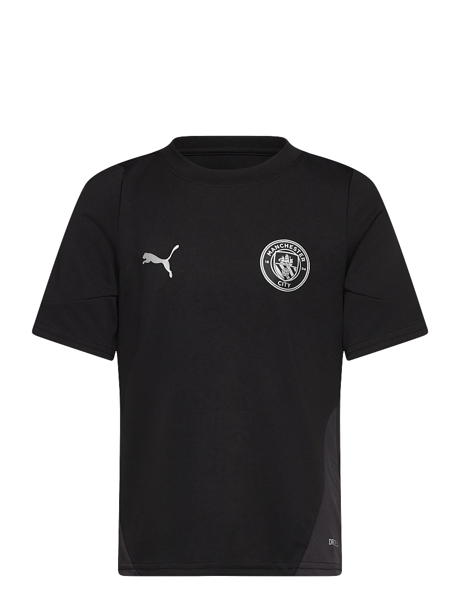 PUMA - MCFC Training Jersey Jr - sportoberteile - puma black-puma silver - 0