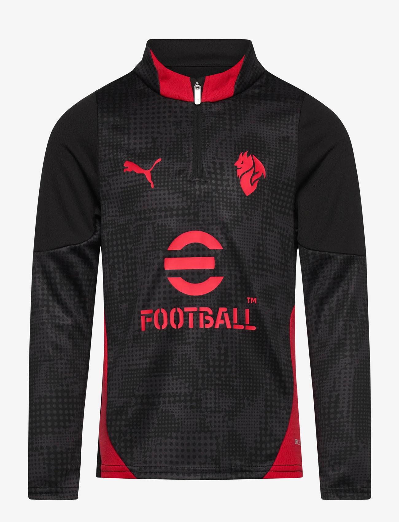 PUMA - ACM Training 1/4 Zip Top Jr - urheilutopit - puma black-for all time red - 0