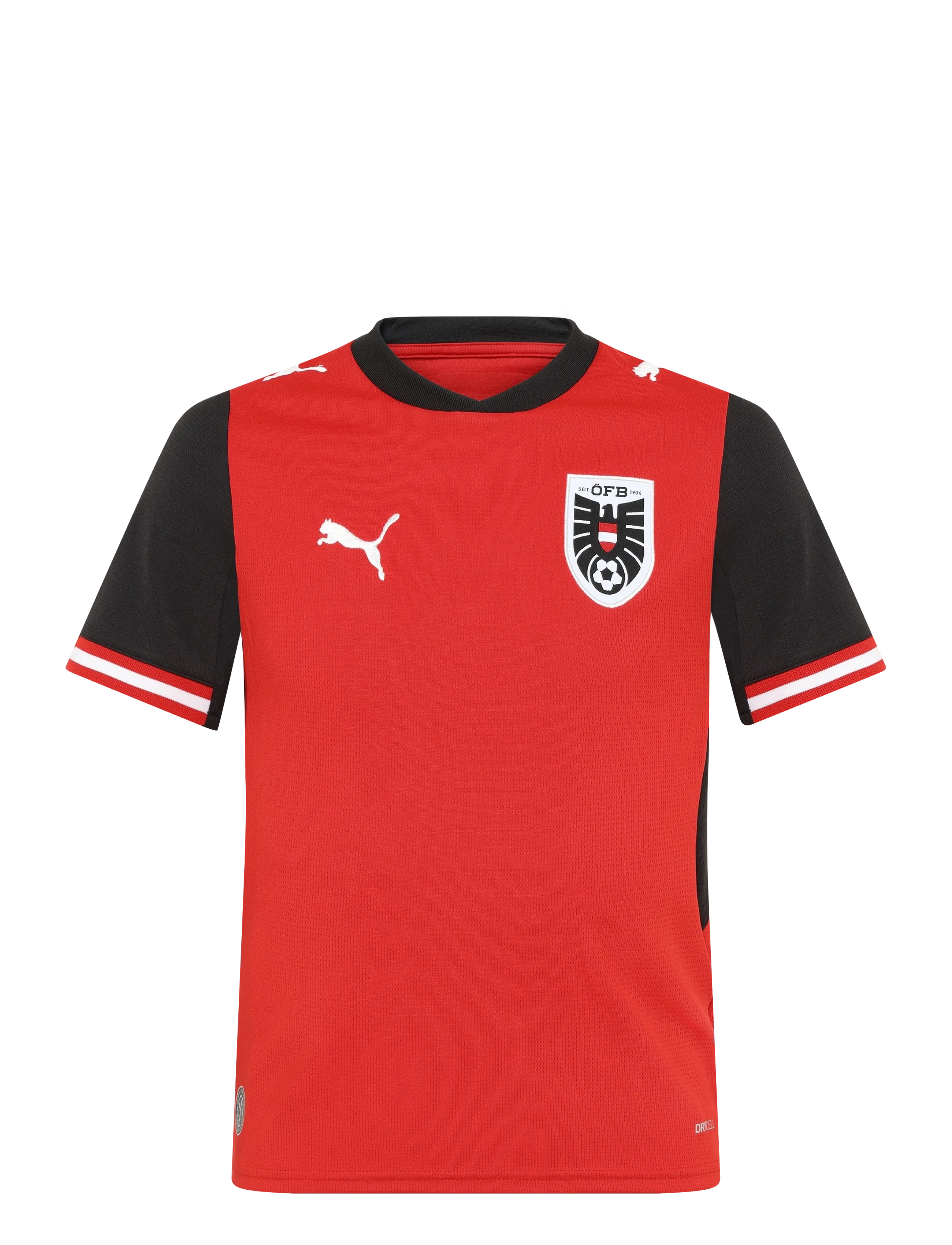 PUMA ÖFB Home Jersey Replica Jr - Sportoberteile - PUMA RED-PUMA BLACK / red