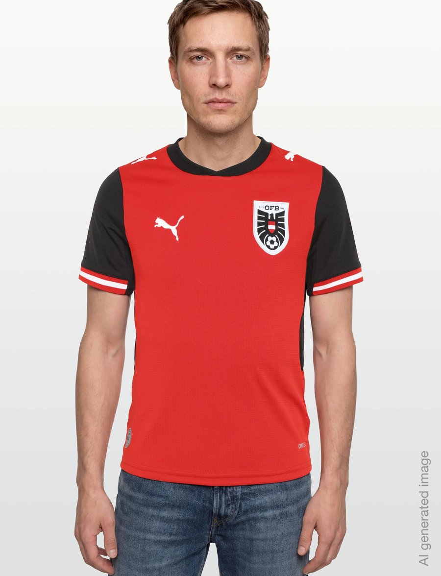 PUMA - Austria ÖFB Home Jersey Replica Jr - sportstoppe - puma red-puma black - 3