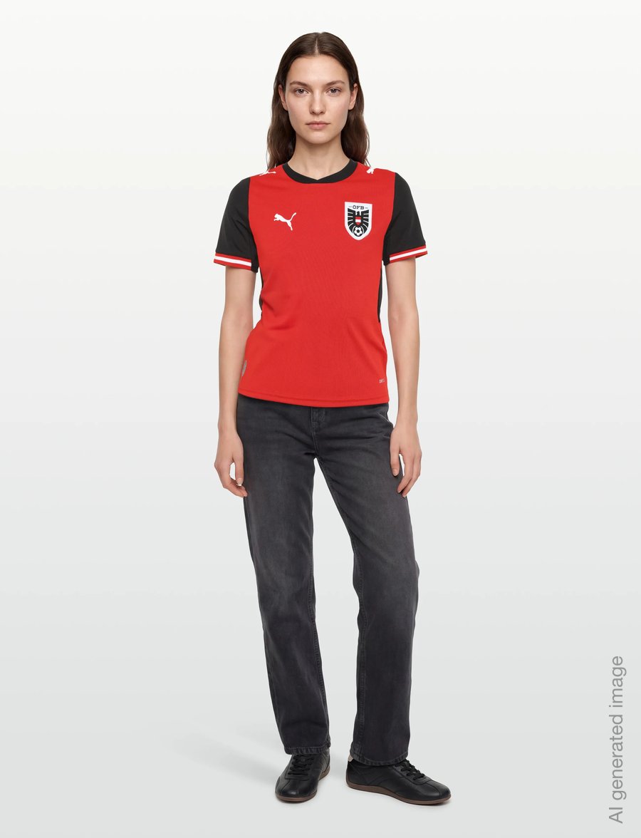 PUMA - Austria ÖFB Home Jersey Replica Jr - sportstoppe - puma red-puma black - 4