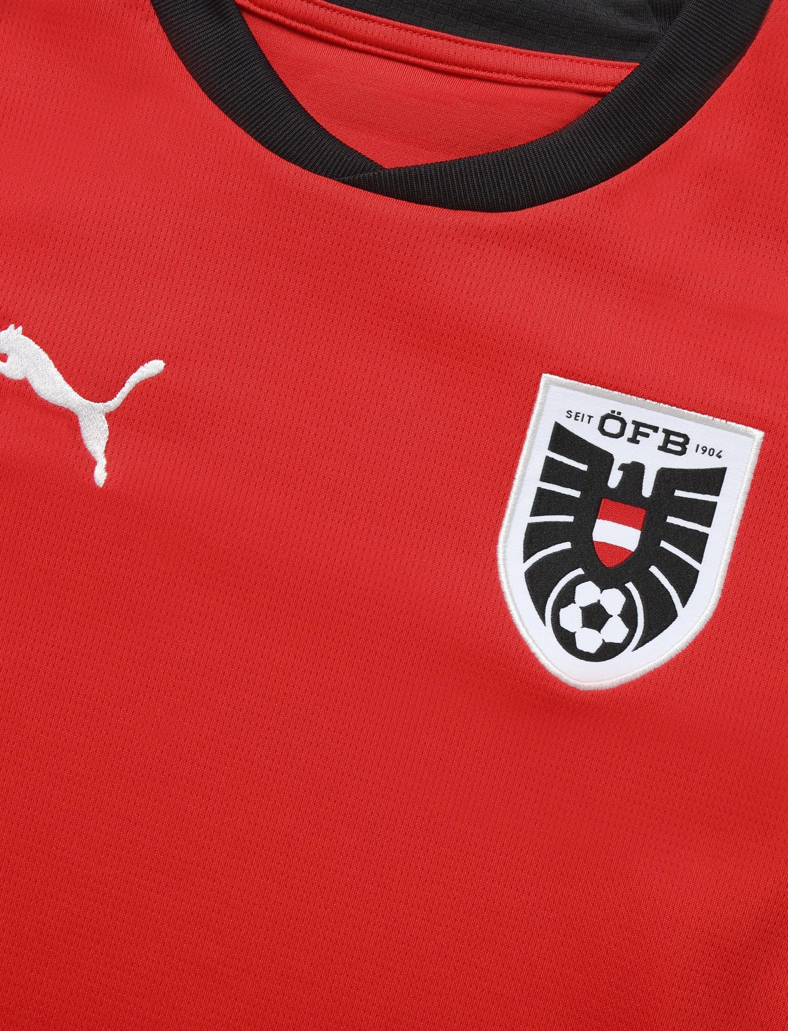 PUMA - ÖFB Home Jersey Replica Jr - puma red-puma black - 2
