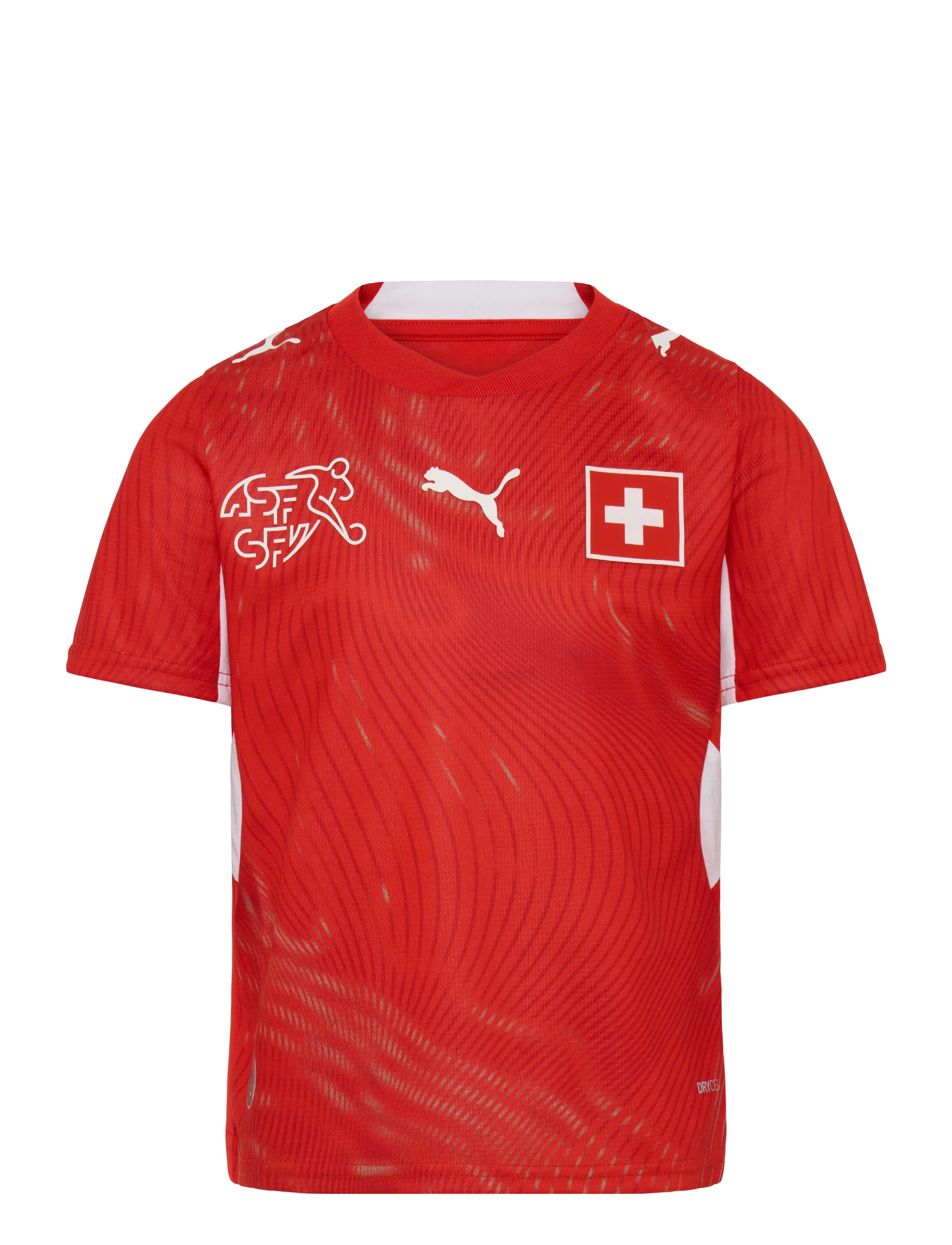 PUMA Switzerland Sfv Home Jersey Replica Jr, Børn, Junior Replika Fodboldtrøje, Rød, Str: 140