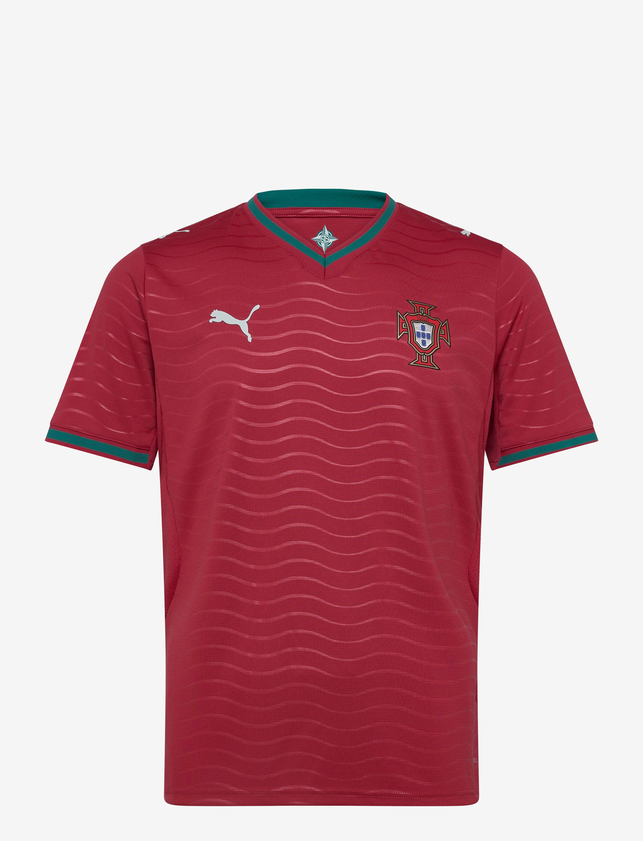 PUMA Portugal FPF Home Jersey Replica - Fotbollströjor - CLUB RED-GREEN LAGOON / red