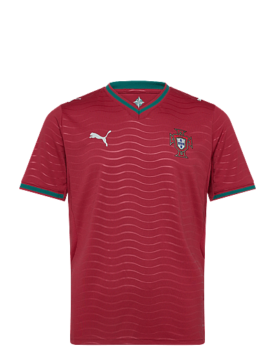 PUMA Portugal FPF Home Jersey Replica - Kläder - CLUB RED-GREEN LAGOON / red