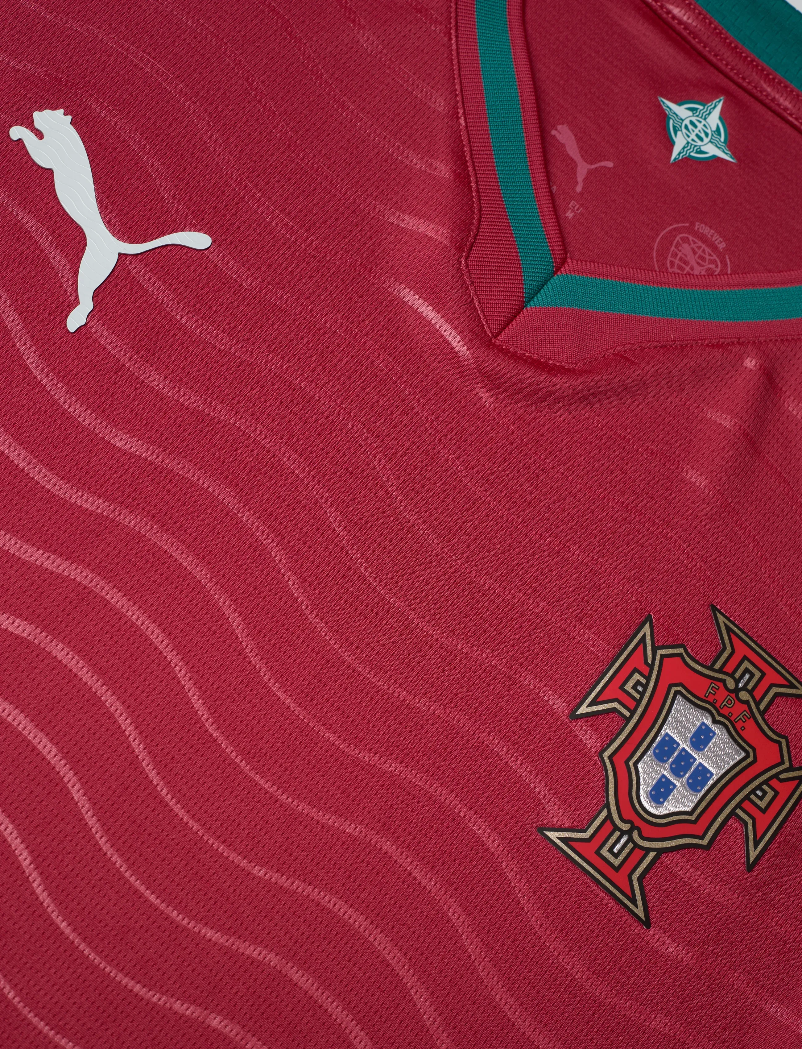 PUMA - FPF Home Jersey Replica - fotbollströjor - club red-green lagoon - 2