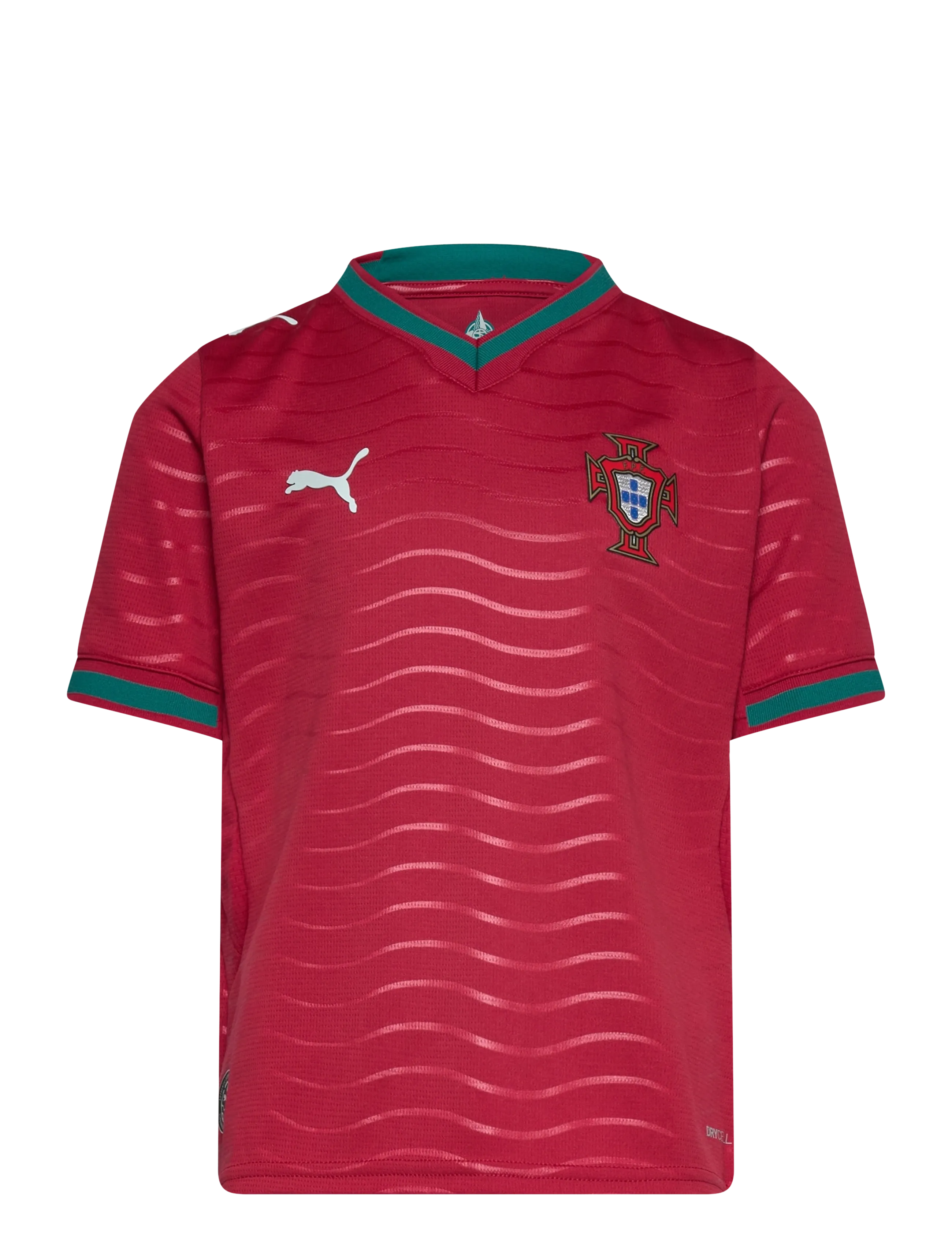 PUMA FPF Home Jersey Replica Jr - Overdele - CLUB RED-GREEN LAGOON / red