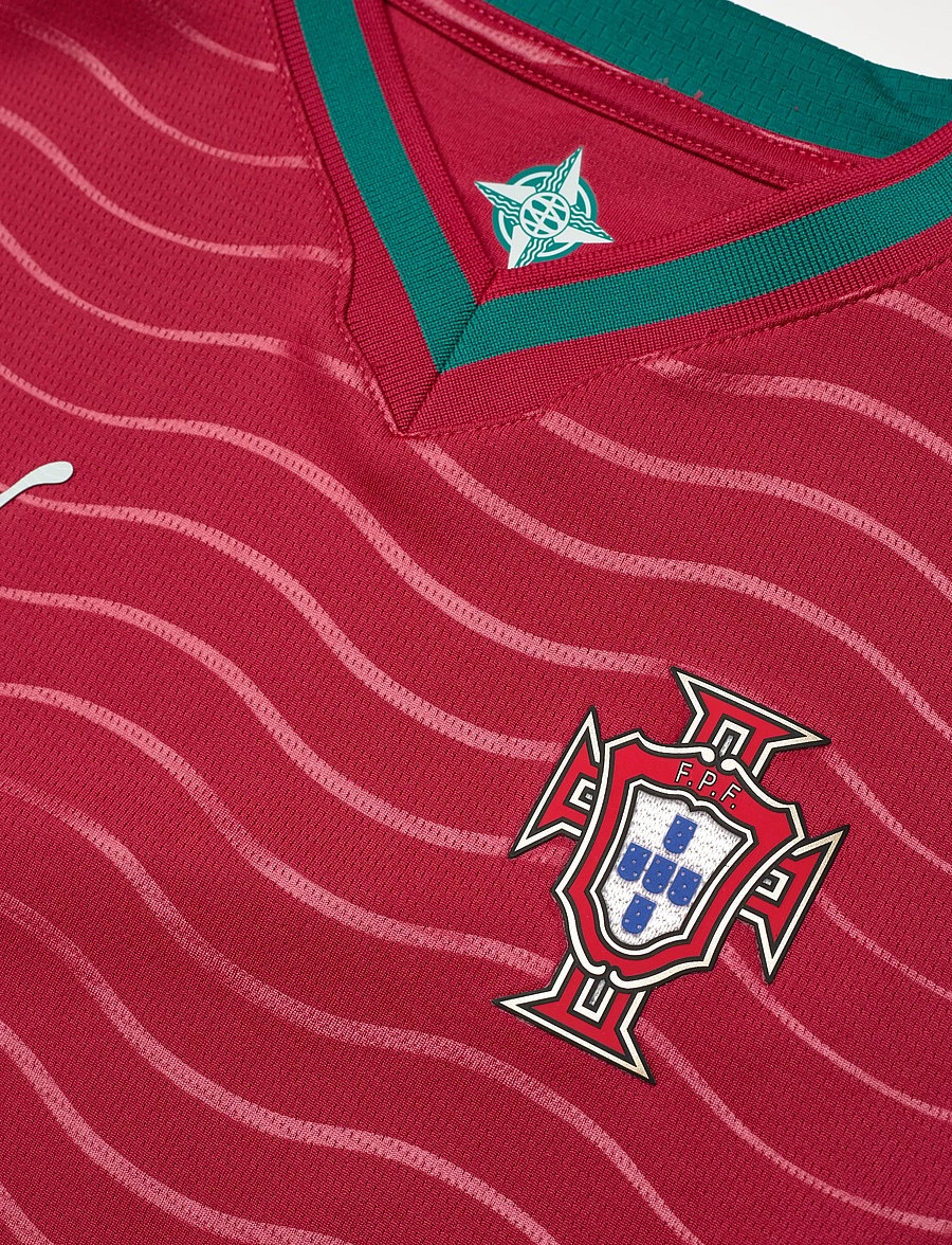 PUMA - Portugal Home Jersey Replica Jr - hauts de sport - club red-green lagoon - 2
