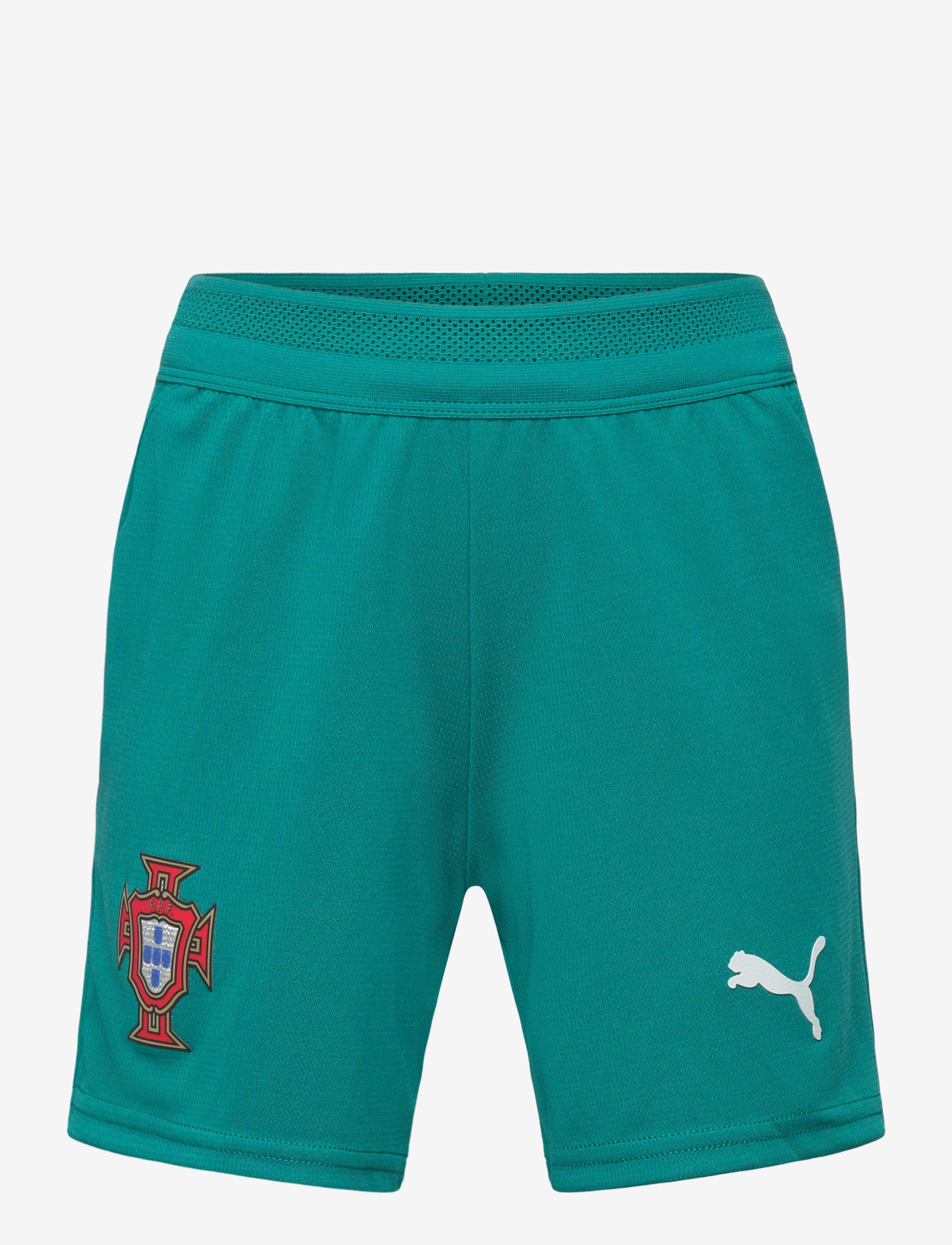 PUMA - FPF Shorts Replica Jr - sport-shorts - green lagoon-puma white - 0