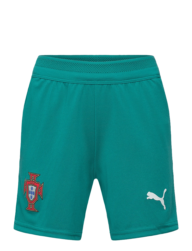 PUMA - FPF Shorts Replica Jr - sportimise püksid - green lagoon-puma white - 0