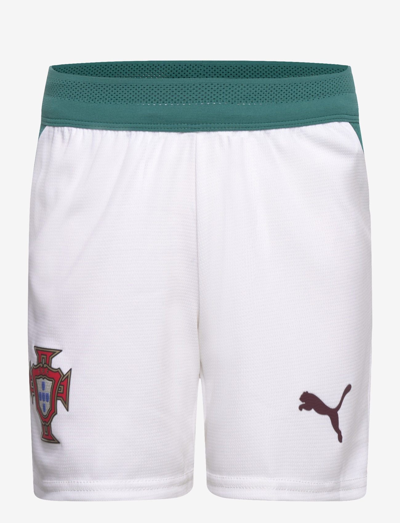 PUMA - FPF Shorts Replica Jr - sportimise püksid - puma white-green lagoon - 0